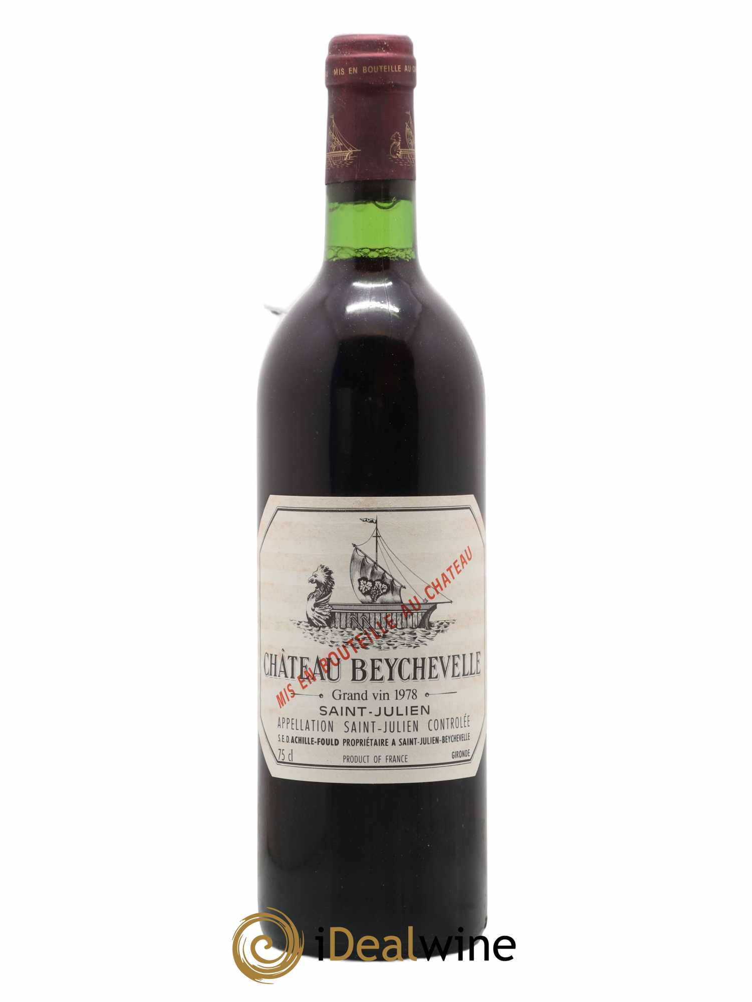 Château Beychevelle 4ème Grand Cru Classé 1978 - Lot de 1 bouteille - 0