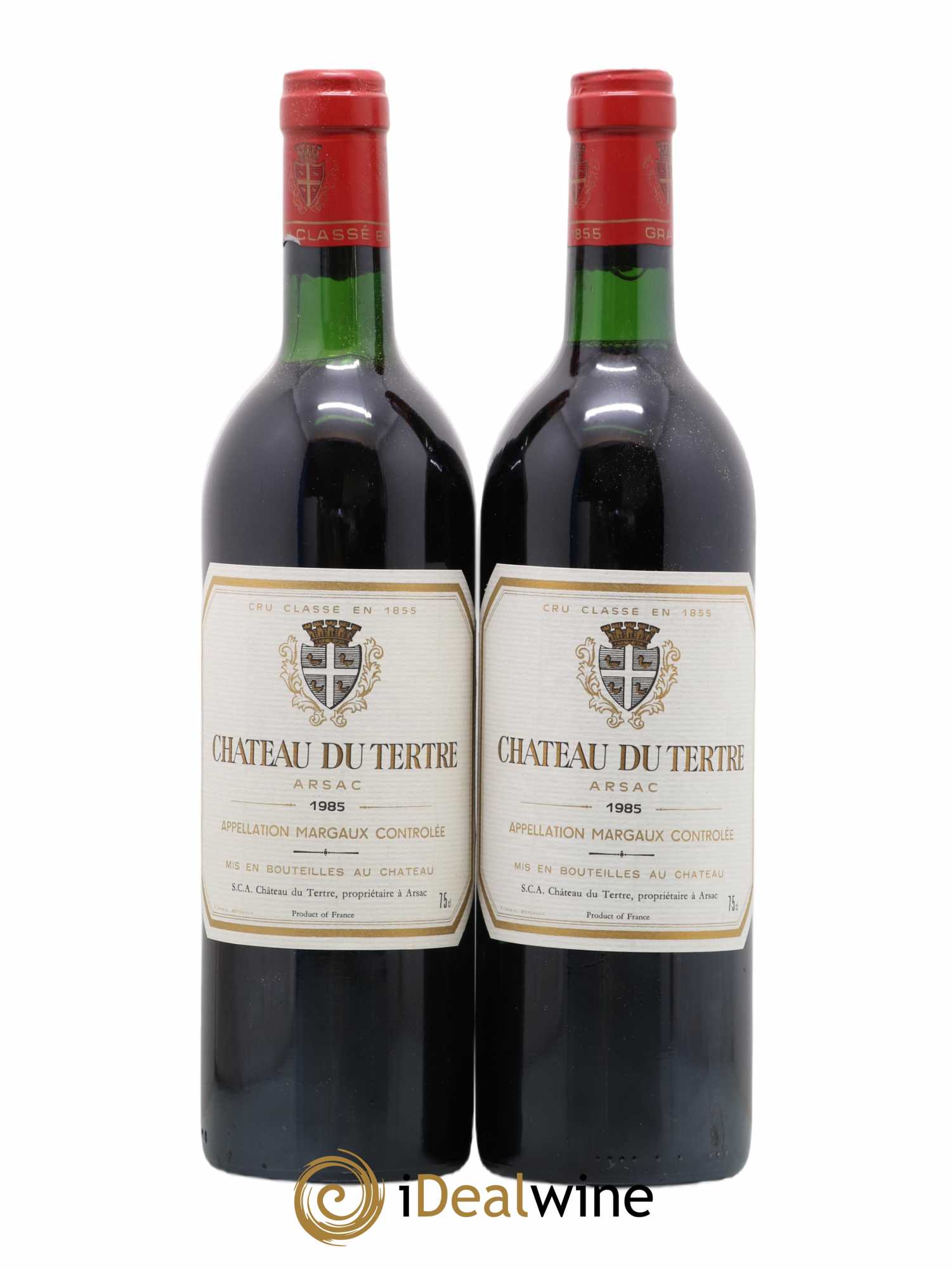Château du Tertre 5ème Grand Cru Classé 1985 - Lot de 2 bouteilles - 0