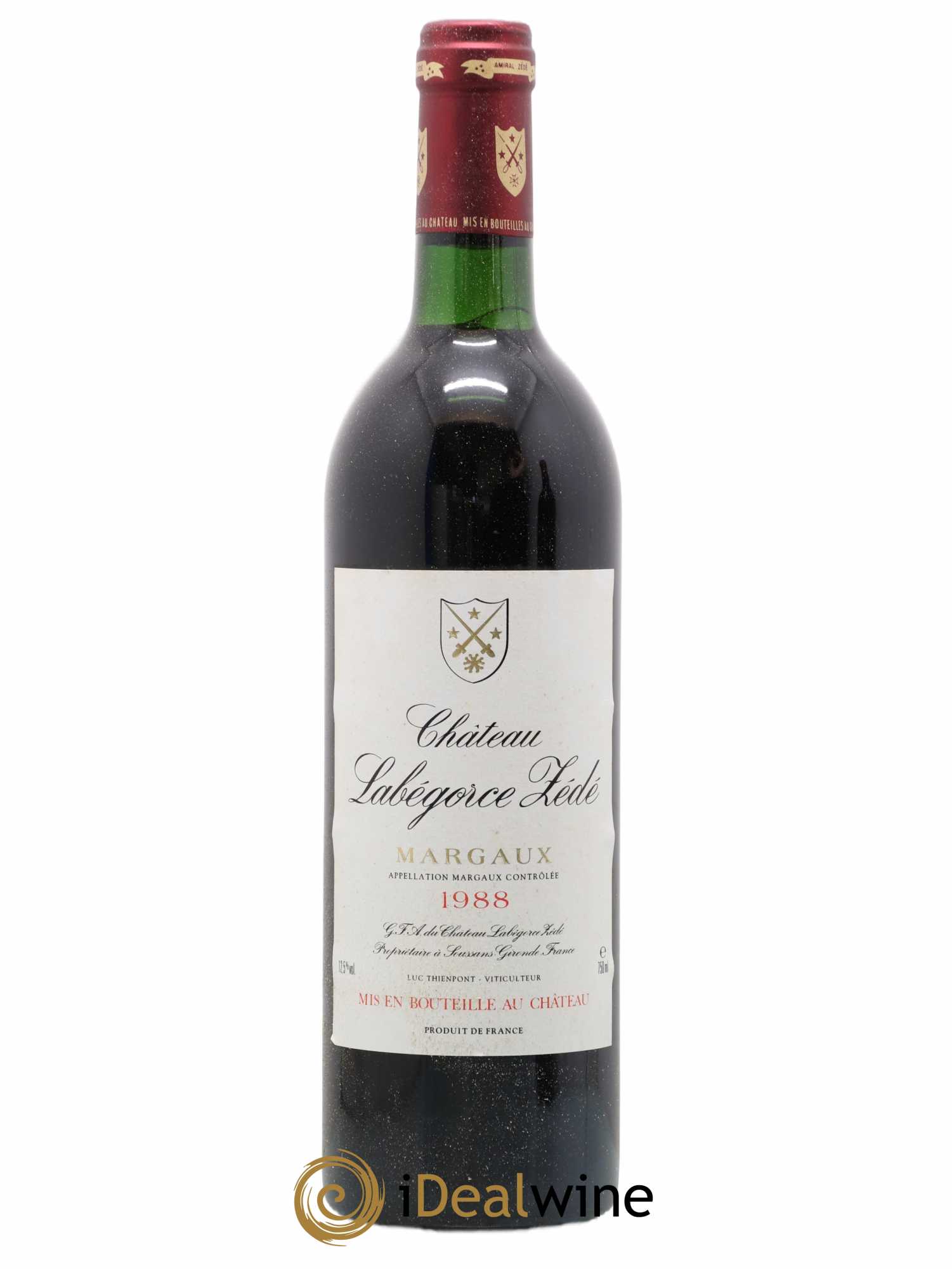 Château Labegorce Zédé Cru Bourgeois 1988 - Lot de 1 bouteille - 0