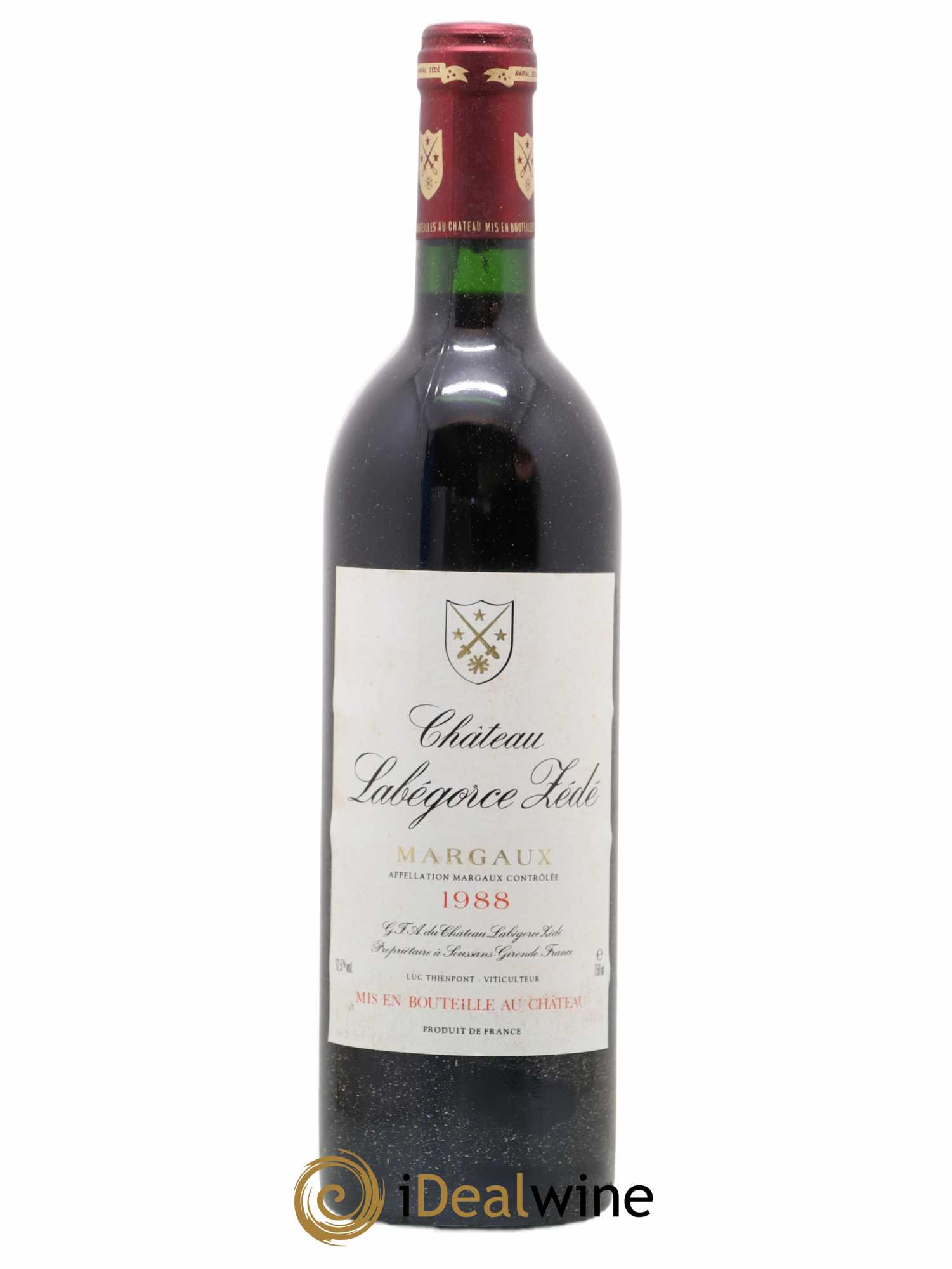 Château Labegorce Zédé Cru Bourgeois 1988 - Lot de 1 bouteille - 0
