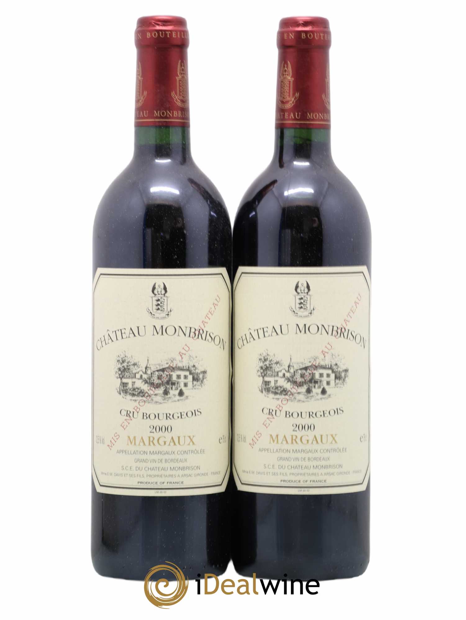 Château Monbrison 2000 - Lot de 2 bouteilles - 0