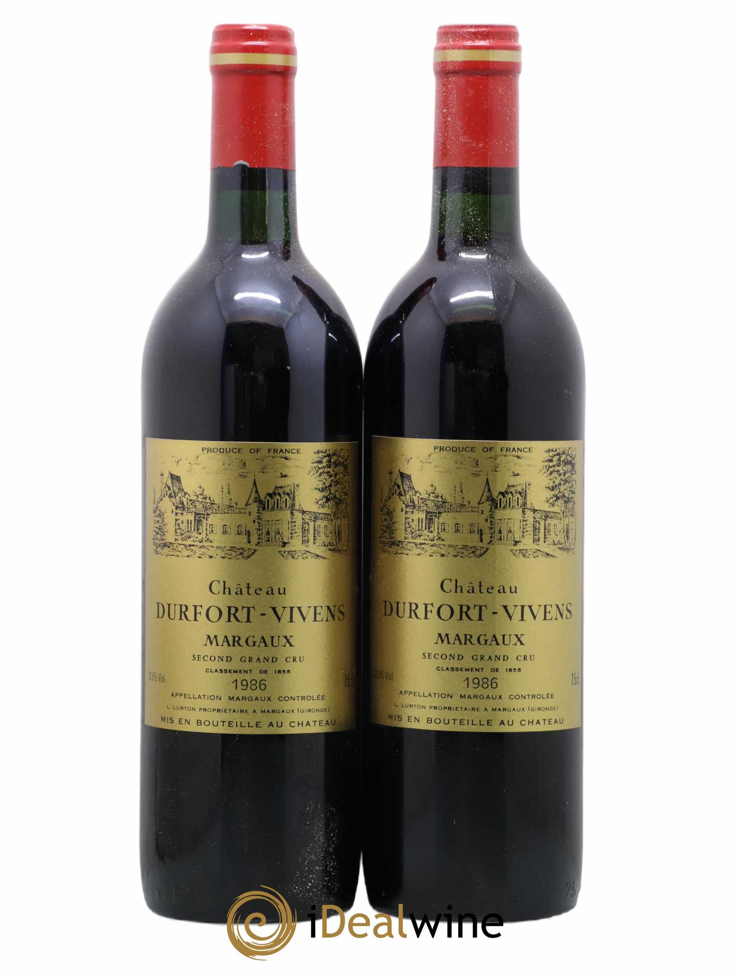 Château Durfort Vivens 2ème Grand Cru Classé 1986 - Lot de 2 bouteilles - 0