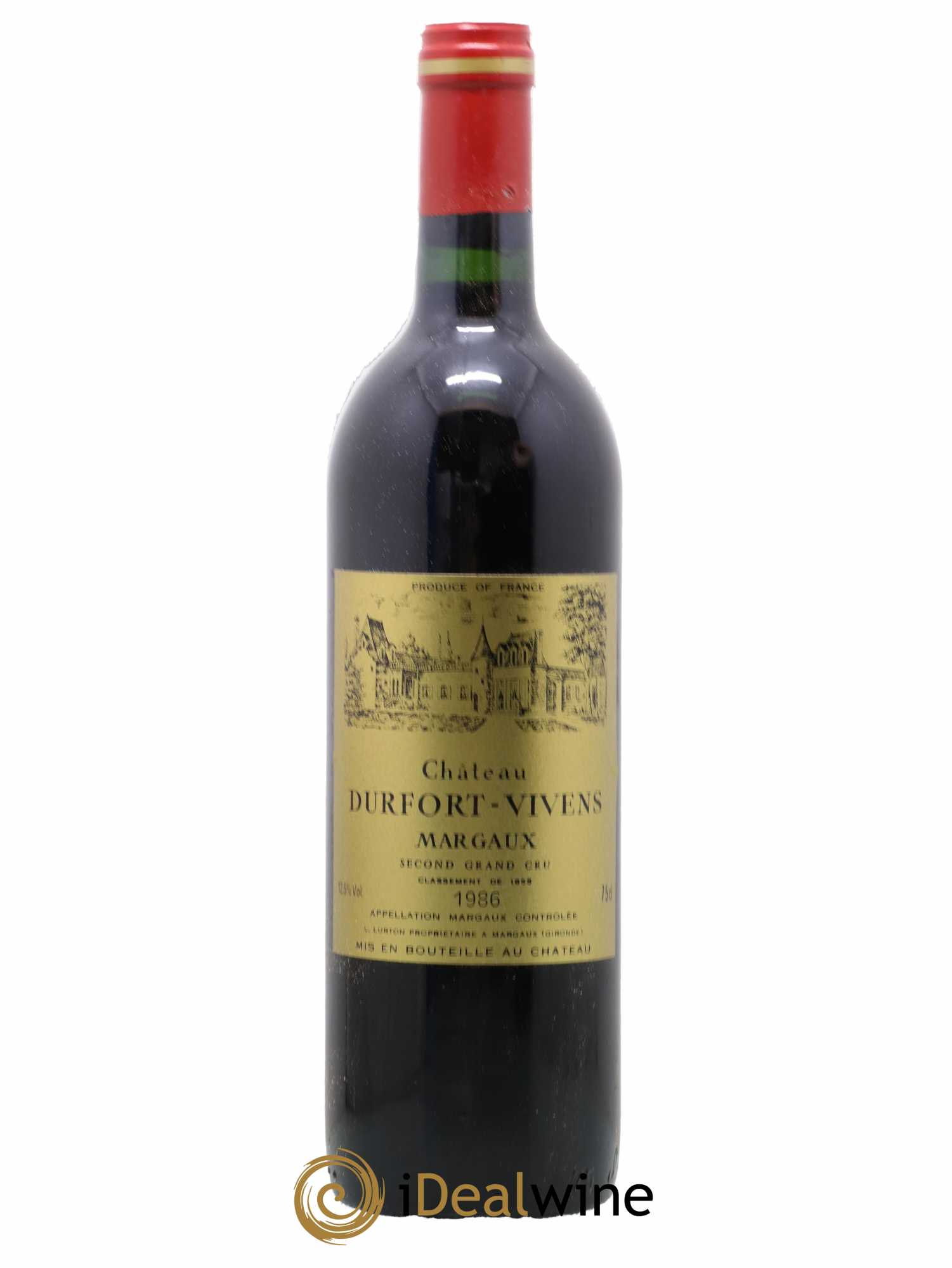 Château Durfort Vivens 2ème Grand Cru Classé 1986 - Lot de 1 bouteille - 0