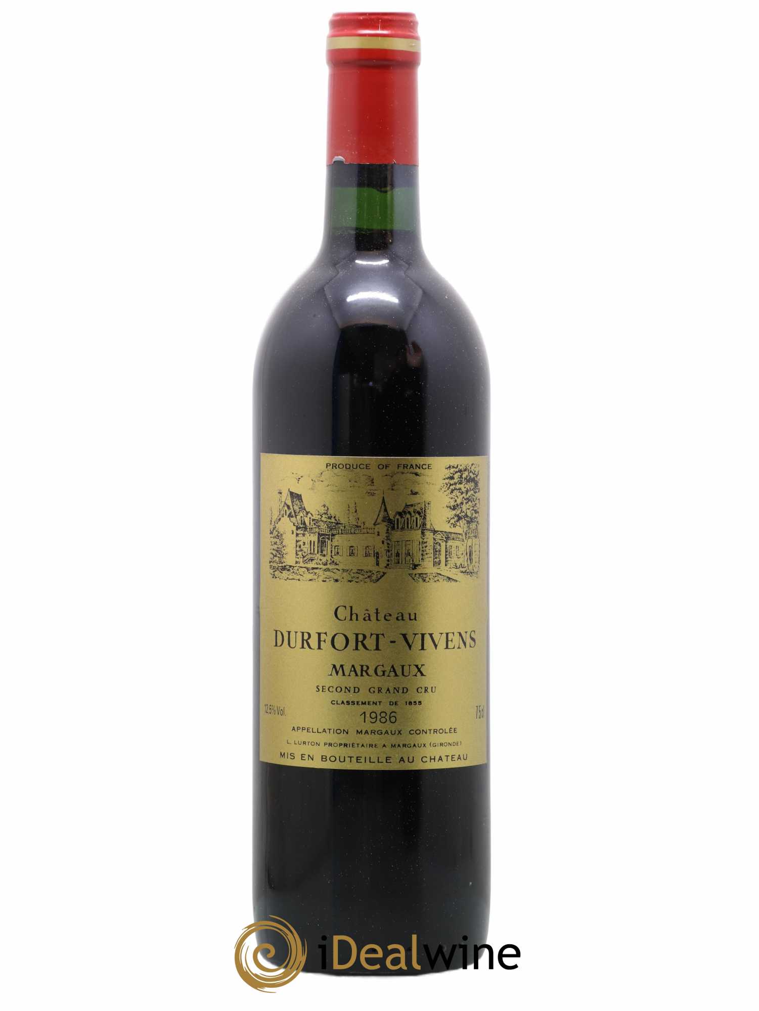 Château Durfort Vivens 2ème Grand Cru Classé 1986 - Lot de 1 bouteille - 0