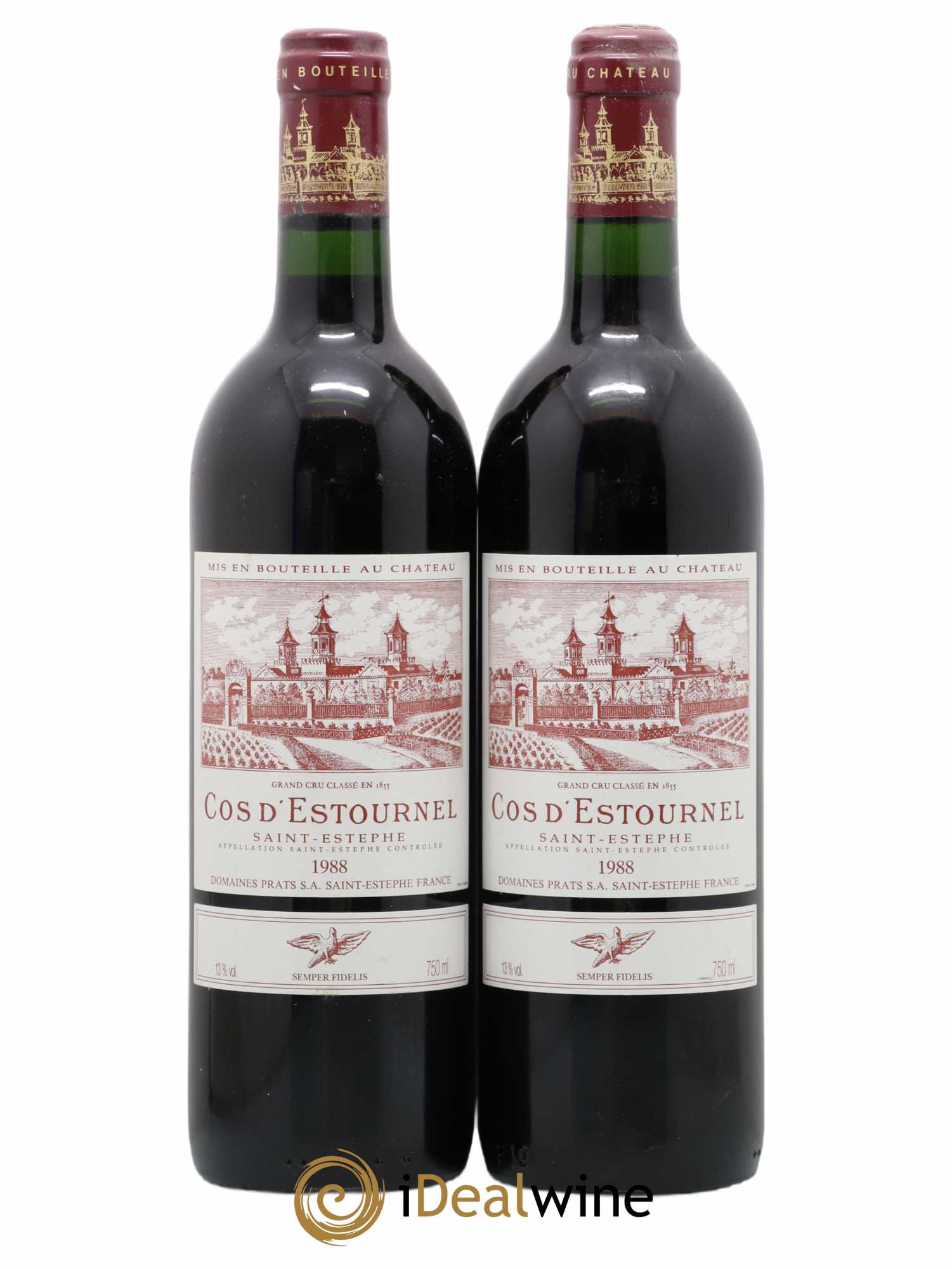 Cos d'Estournel 2ème Grand Cru Classé 1988 - Lot de 2 bouteilles - 0