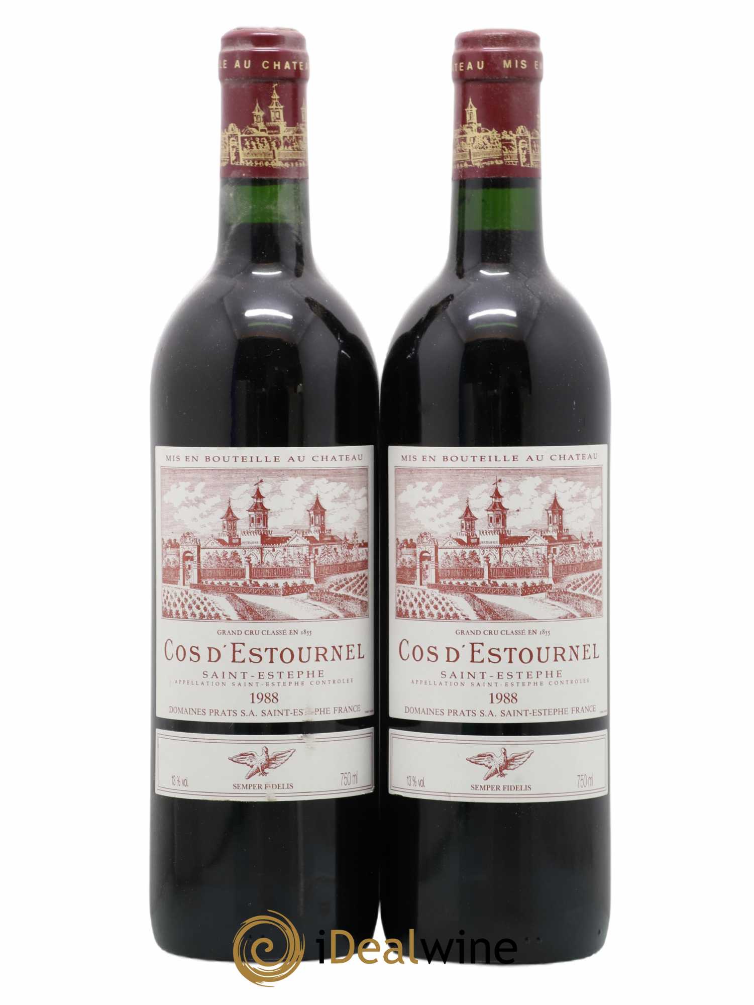 Cos d'Estournel 2ème Grand Cru Classé 1988 - Lot de 2 bouteilles - 0