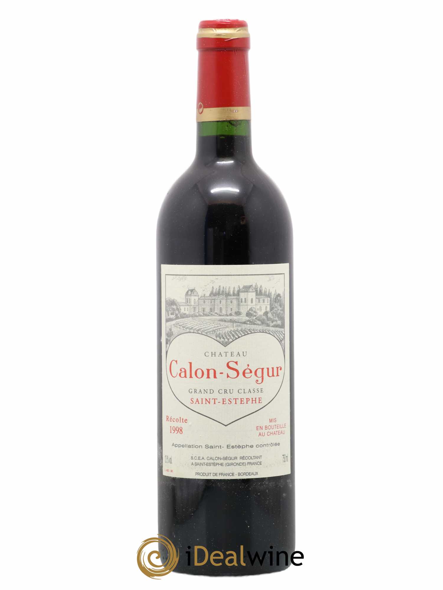 Château Calon Ségur 3ème Grand Cru Classé 1998 - Lot de 1 bouteille - 0