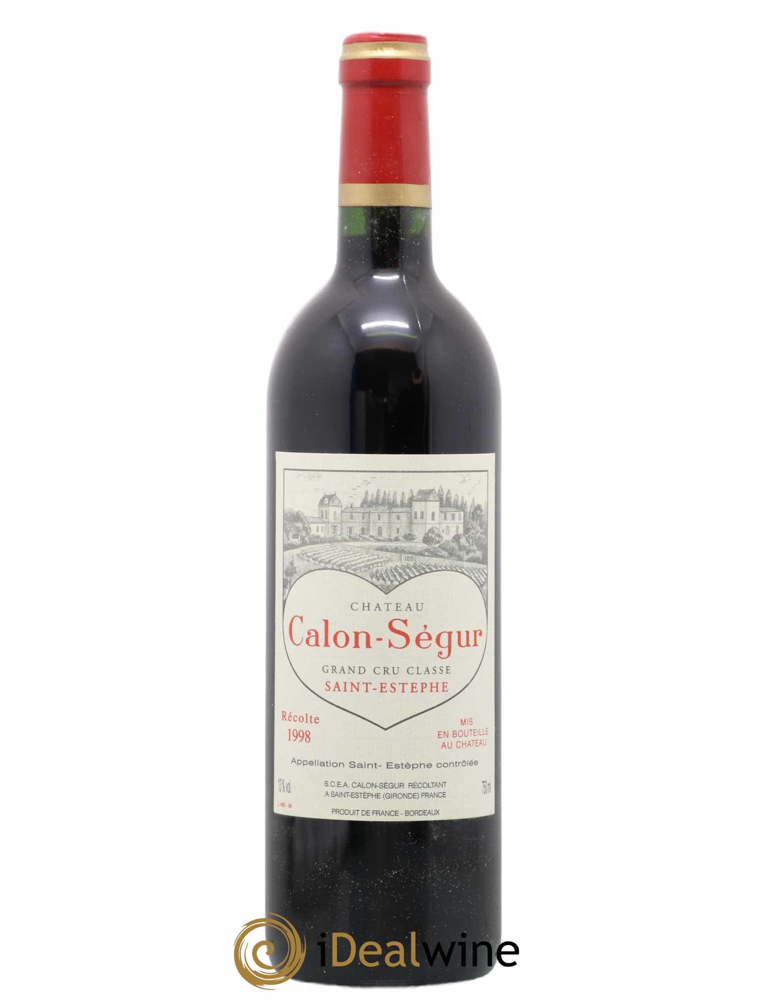 Château Calon Ségur 3ème Grand Cru Classé 1998 - Lot de 1 bouteille - 0