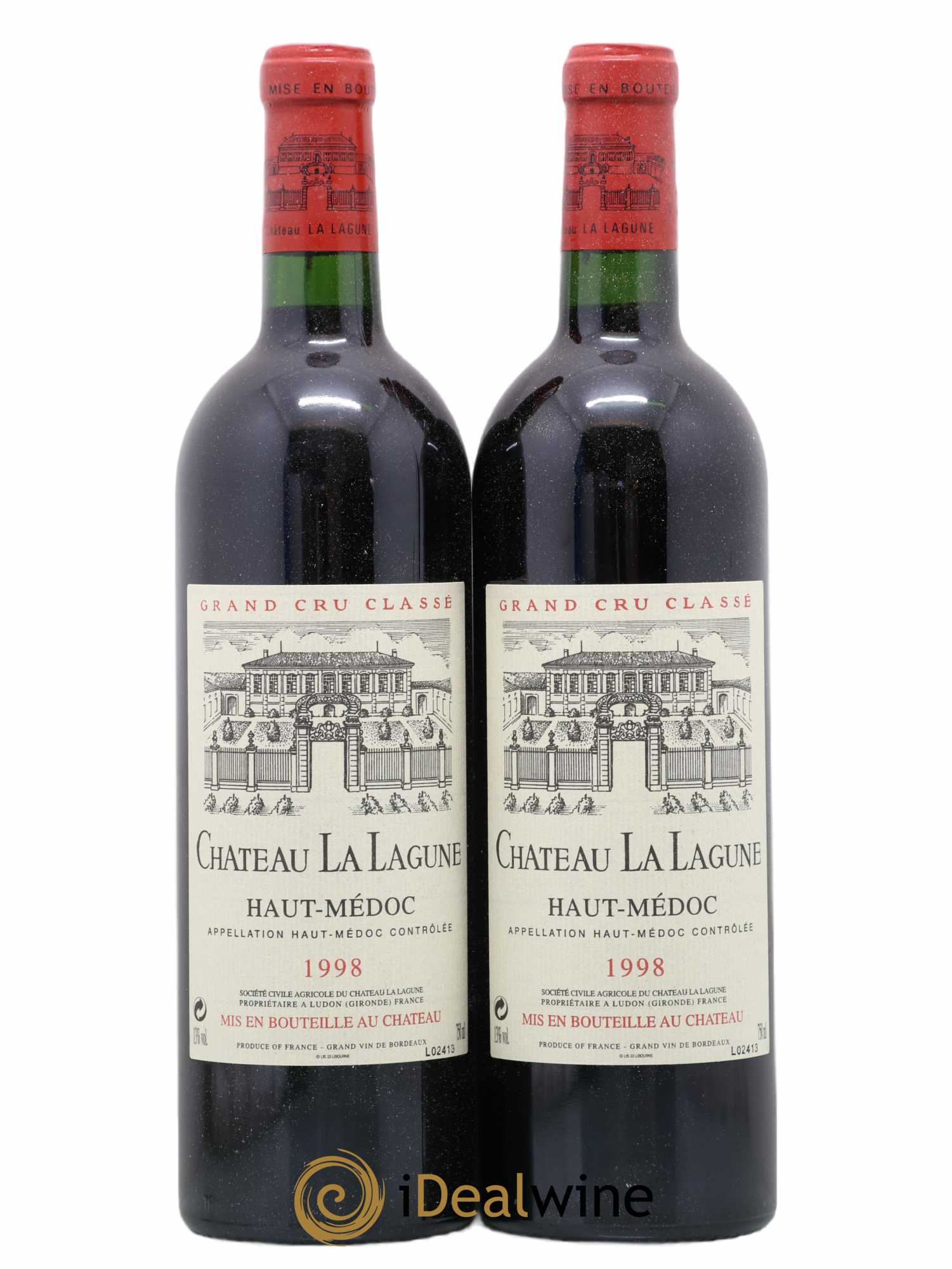 Château la Lagune 3ème Grand Cru Classé 1998 - Lot de 2 bouteilles - 0