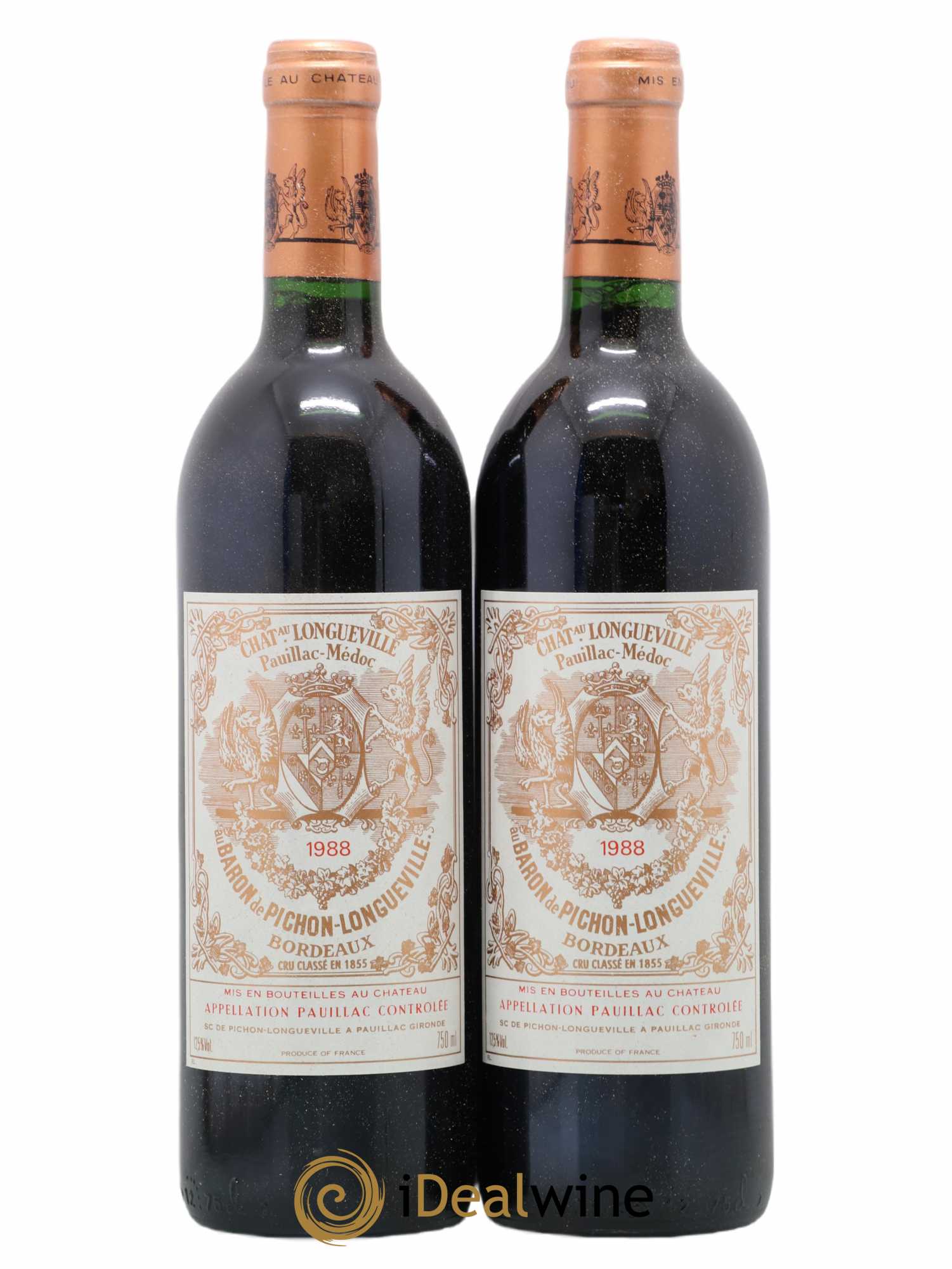 Pichon Longueville Baron 2ème Grand Cru Classé 1988 - Lotto di 2 bottiglie - 0