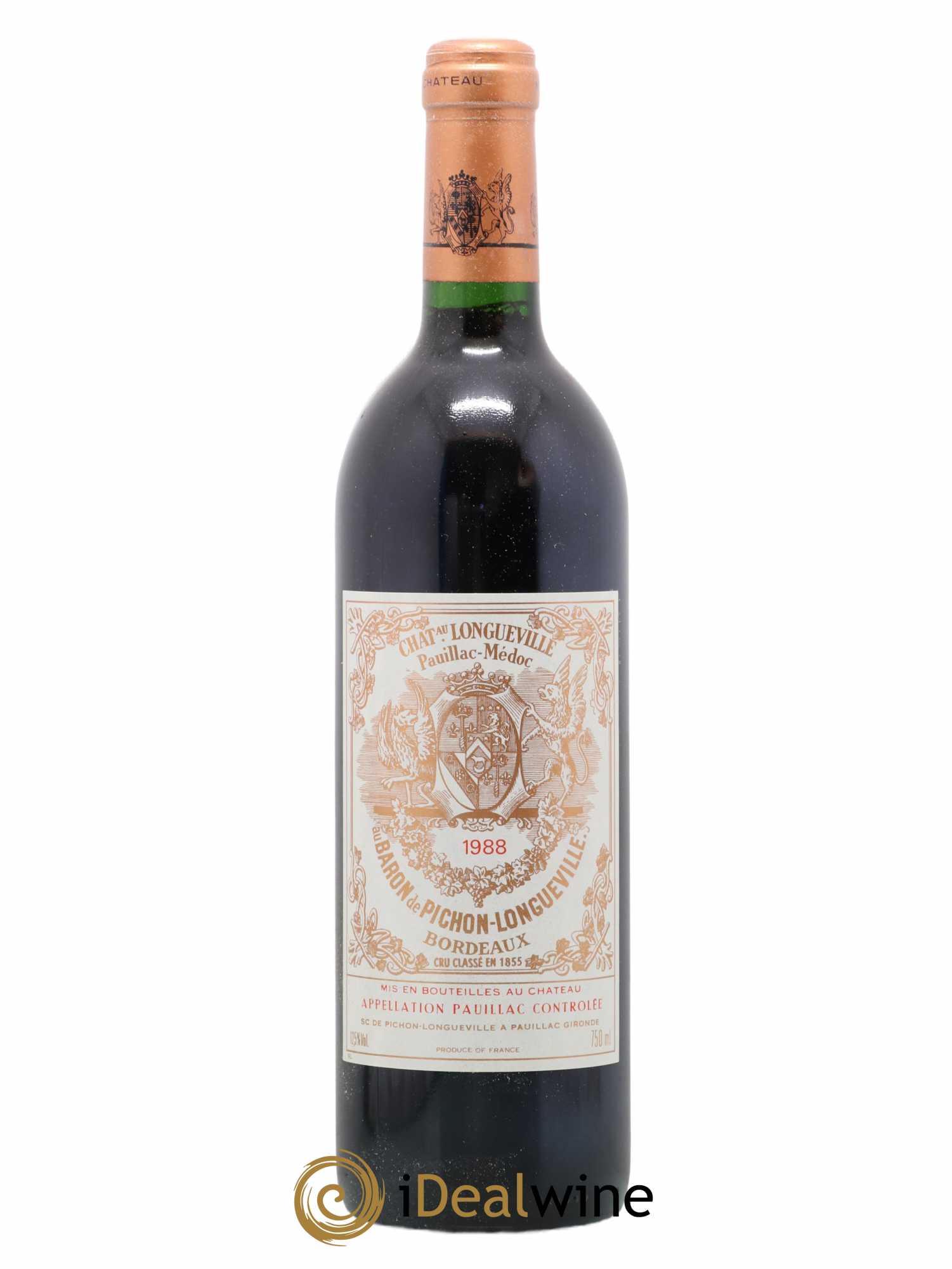 Pichon Longueville Baron 2ème Grand Cru Classé 1988 - Lot de 1 bouteille - 0