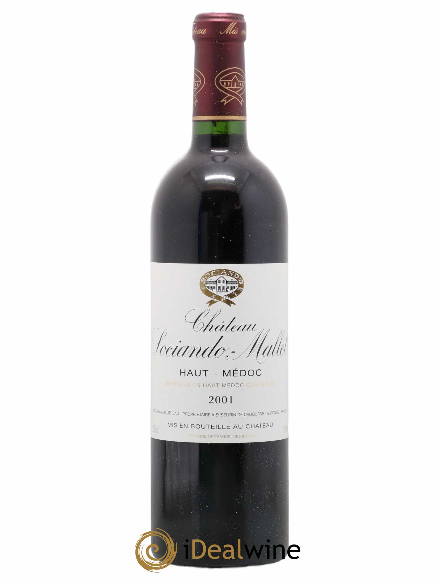 Château Sociando Mallet 2001 - Lot de 1 bouteille - 0
