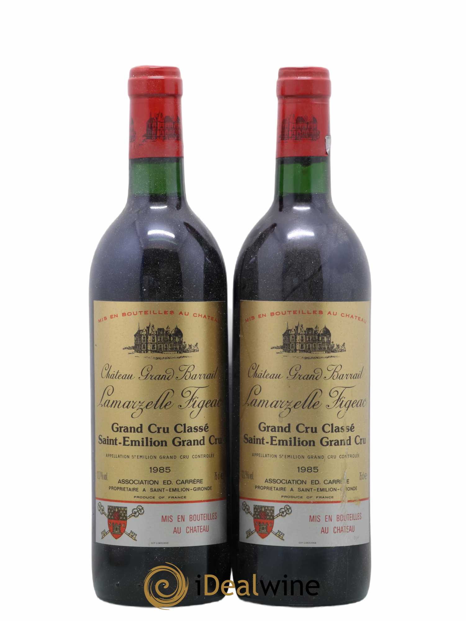 Château Grand Barrail Lamarzelle Figeac Grand Cru Classé 1985 - Lot of 2 bottles - 0