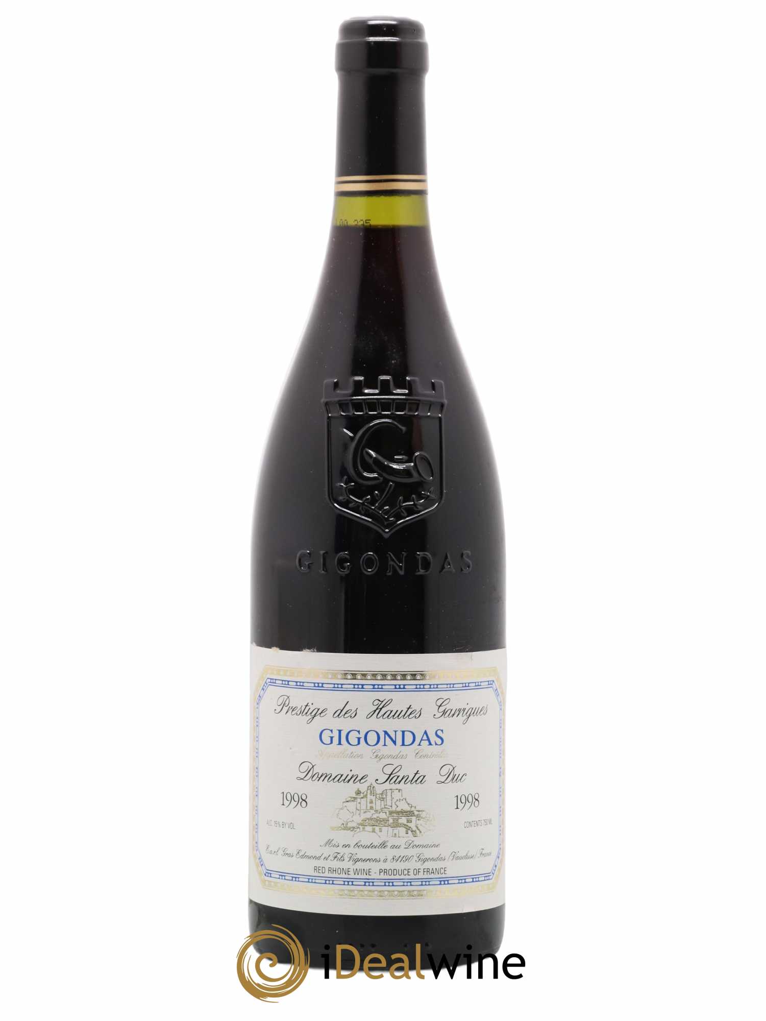 Gigondas Santa Duc Prestige des Hautes Garrigues 1998 - Posten von 1 Flasche - 0