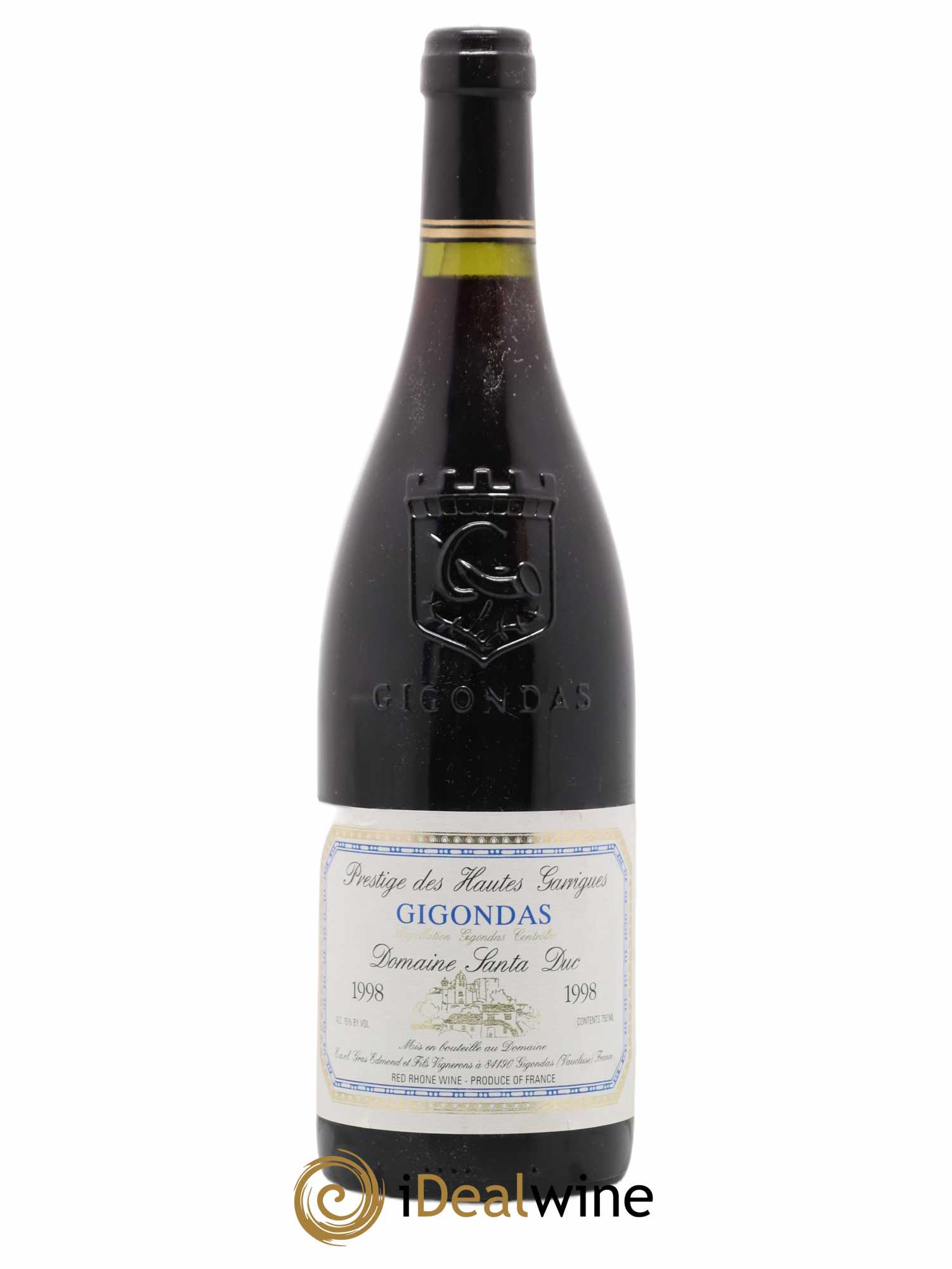 Gigondas Santa Duc Prestige des Hautes Garrigues 1998 - Posten von 1 Flasche - 0