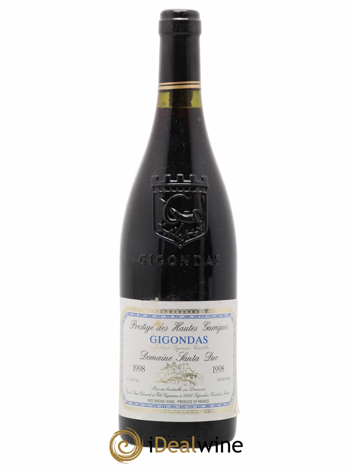Gigondas Santa Duc Prestige des Hautes Garrigues 1998 - Posten von 1 Flasche - 0