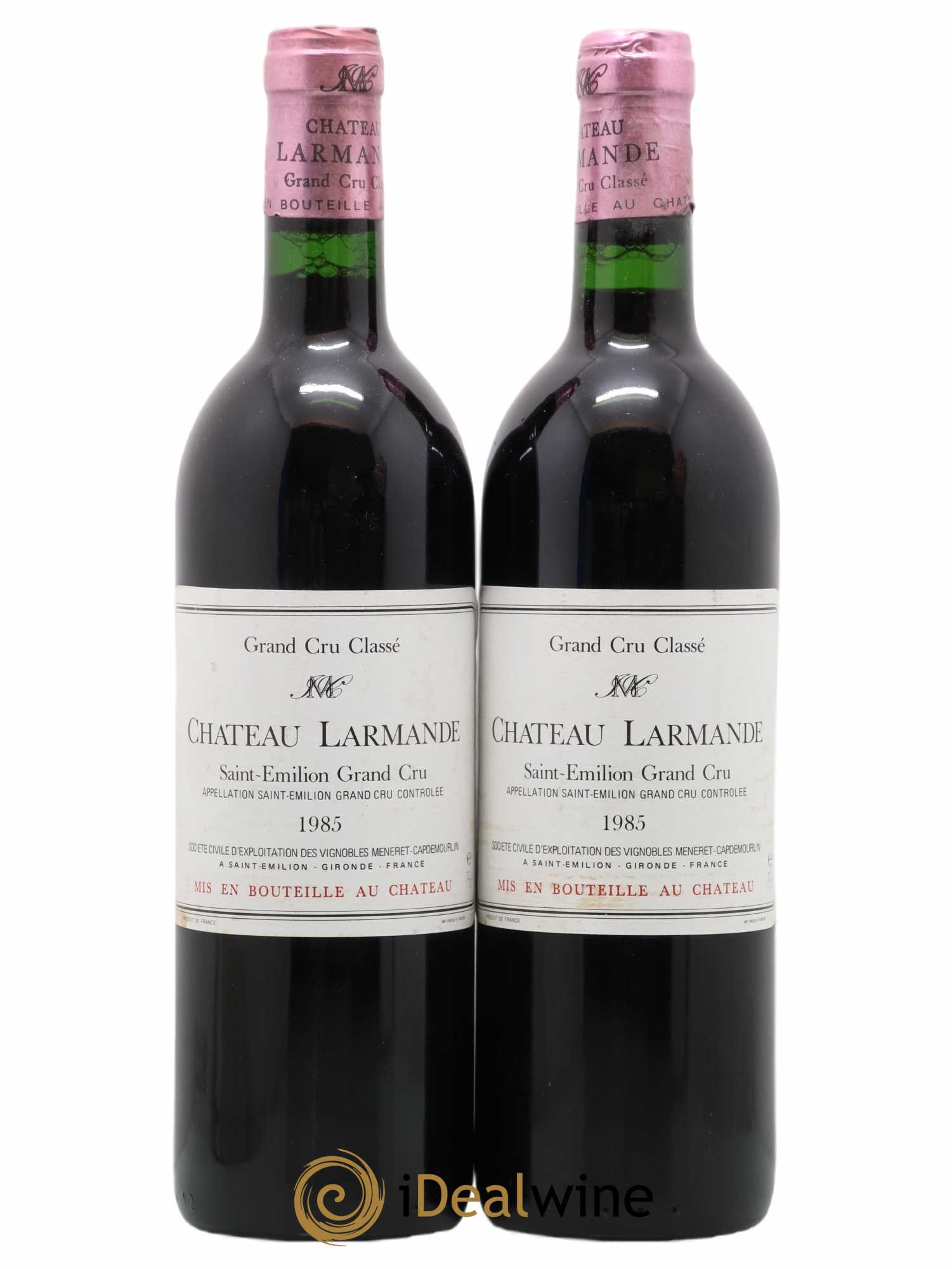Château Larmande Grand Cru Classé 1985 - Lot de 2 bouteilles - 0