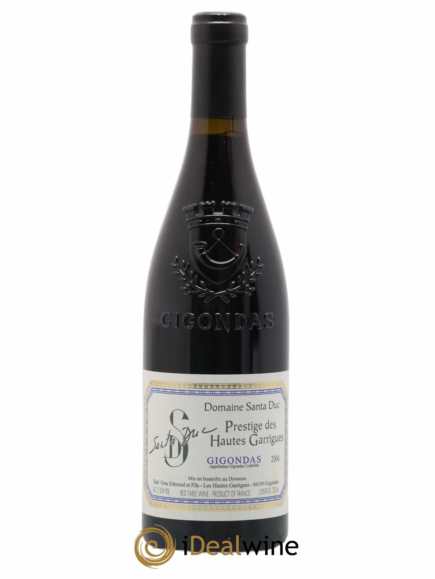 Gigondas Domaine Santa Duc Prestige des Hautes Garrigues 2004 - Lot of 1 bottle - 0