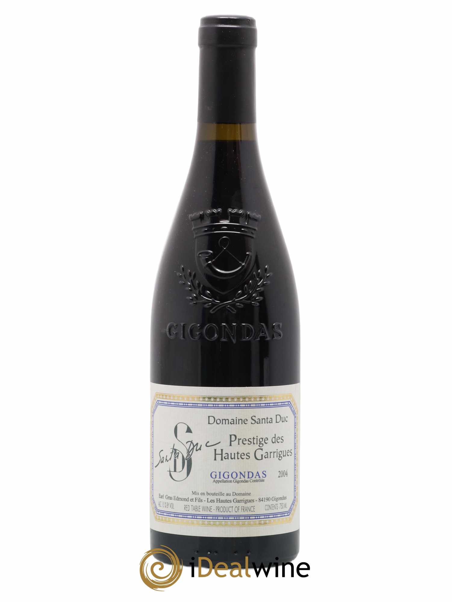 Gigondas Domaine Santa Duc Prestige des Hautes Garrigues 2004 - Lot of 1 bottle - 0