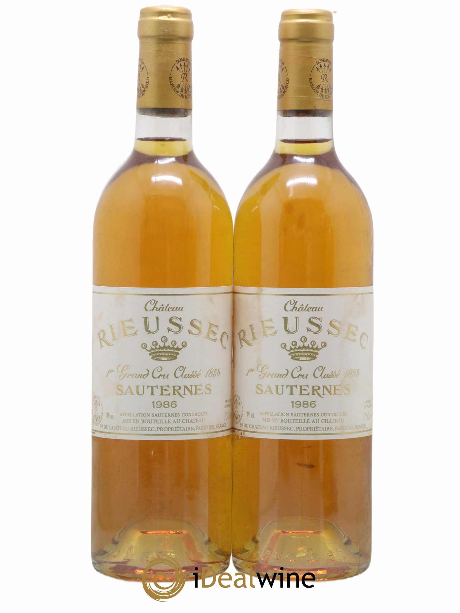 Château Rieussec 1er Grand Cru Classé 1986 - Lot of 2 bottles - 0