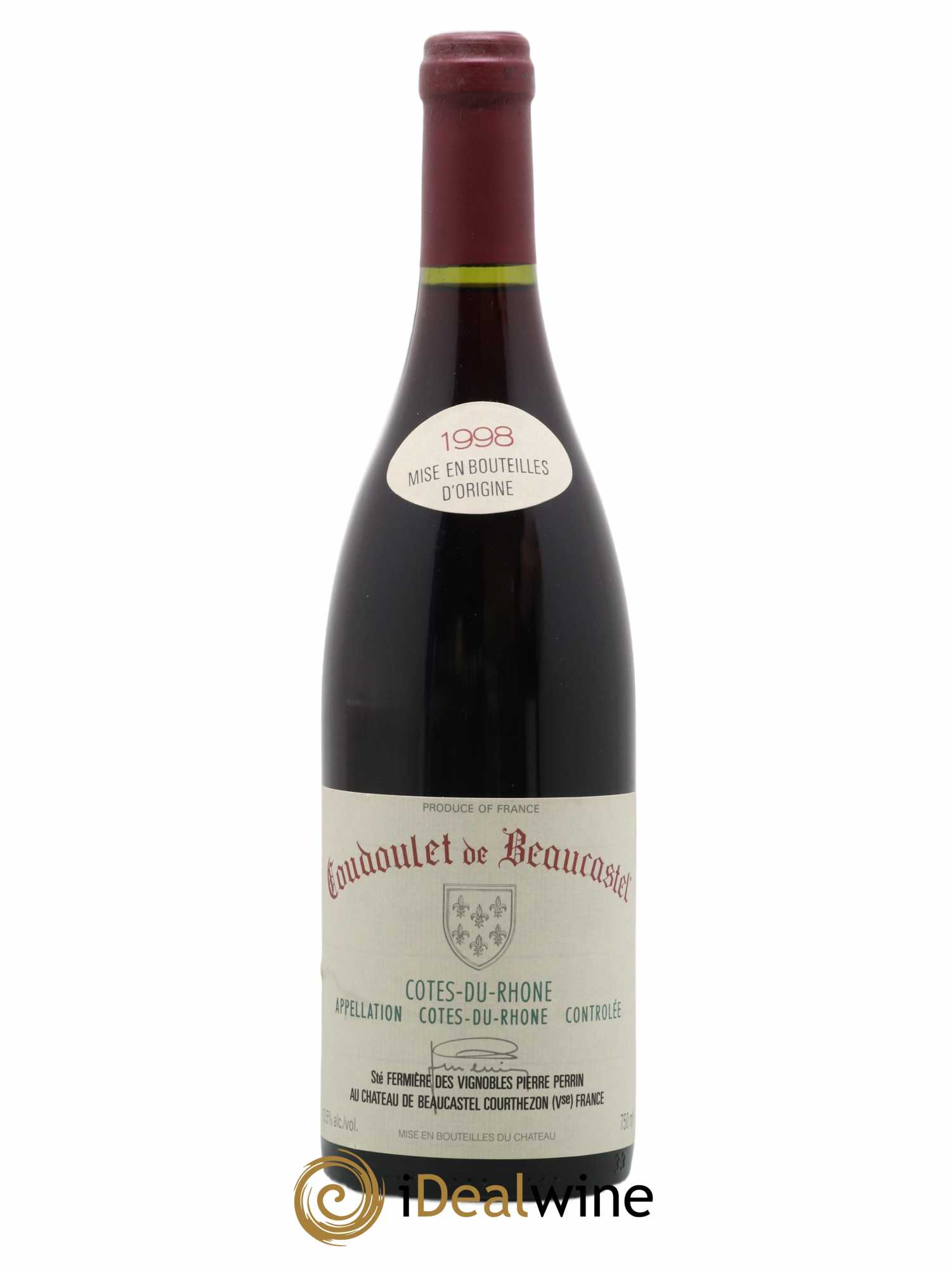 Côtes-du-Rhône Coudoulet de Beaucastel Famille Perrin 1998 - Lot of 1 bottle - 0