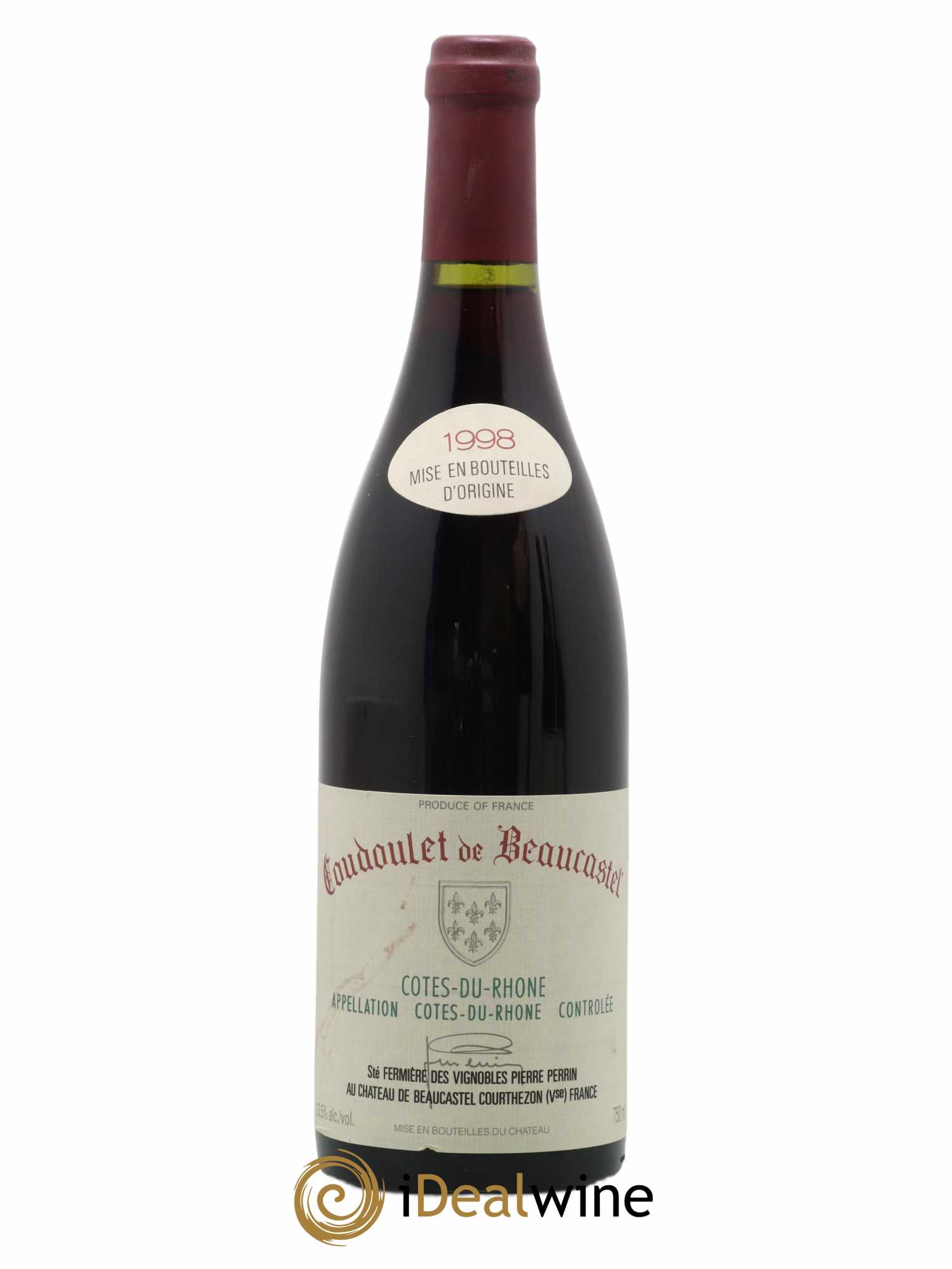 Côtes-du-Rhône Coudoulet de Beaucastel Famille Perrin 1998 - Lot of 1 bottle - 0