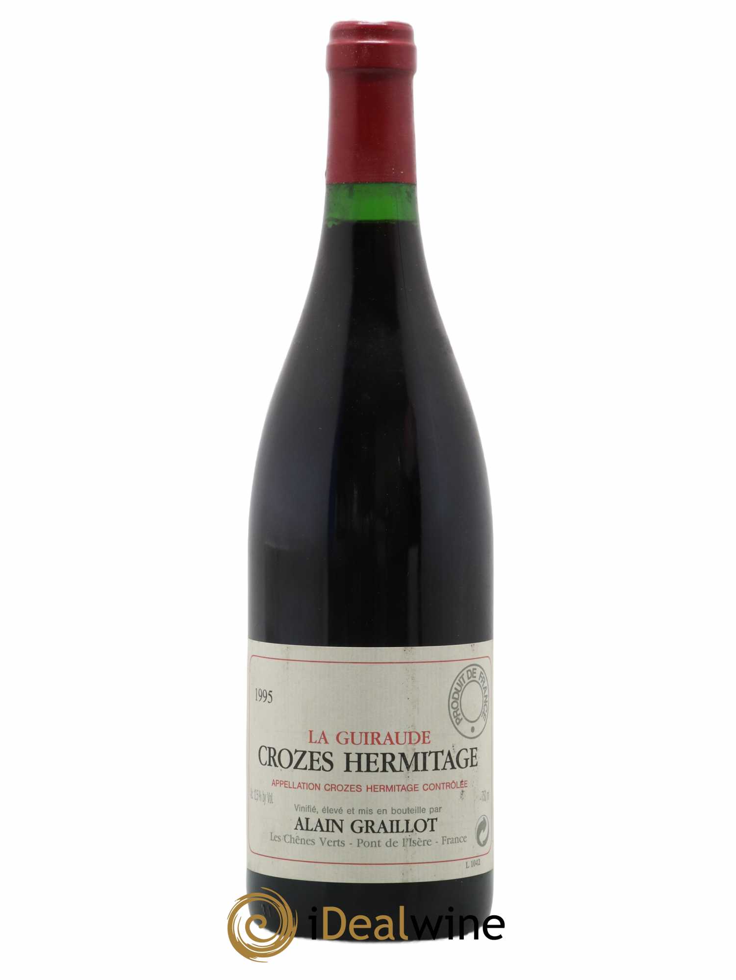 Crozes-Hermitage La Guiraude Domaine Graillot 1995 - Lot de 1 bouteille - 0