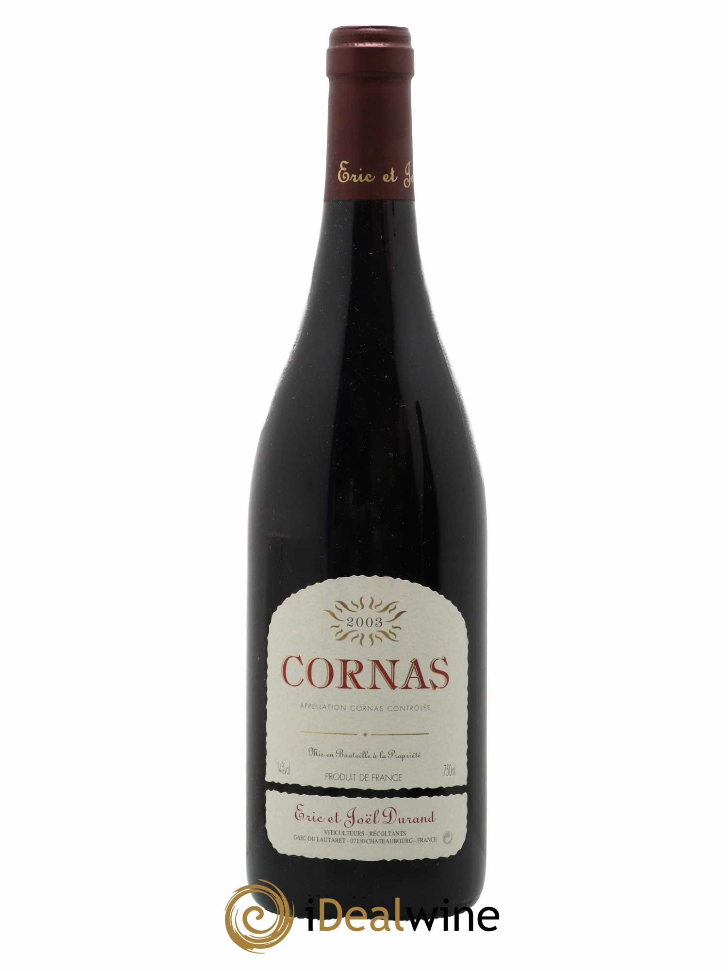 Cornas Eric et Joël Durand 2003 - Posten von 1 Flasche - 0