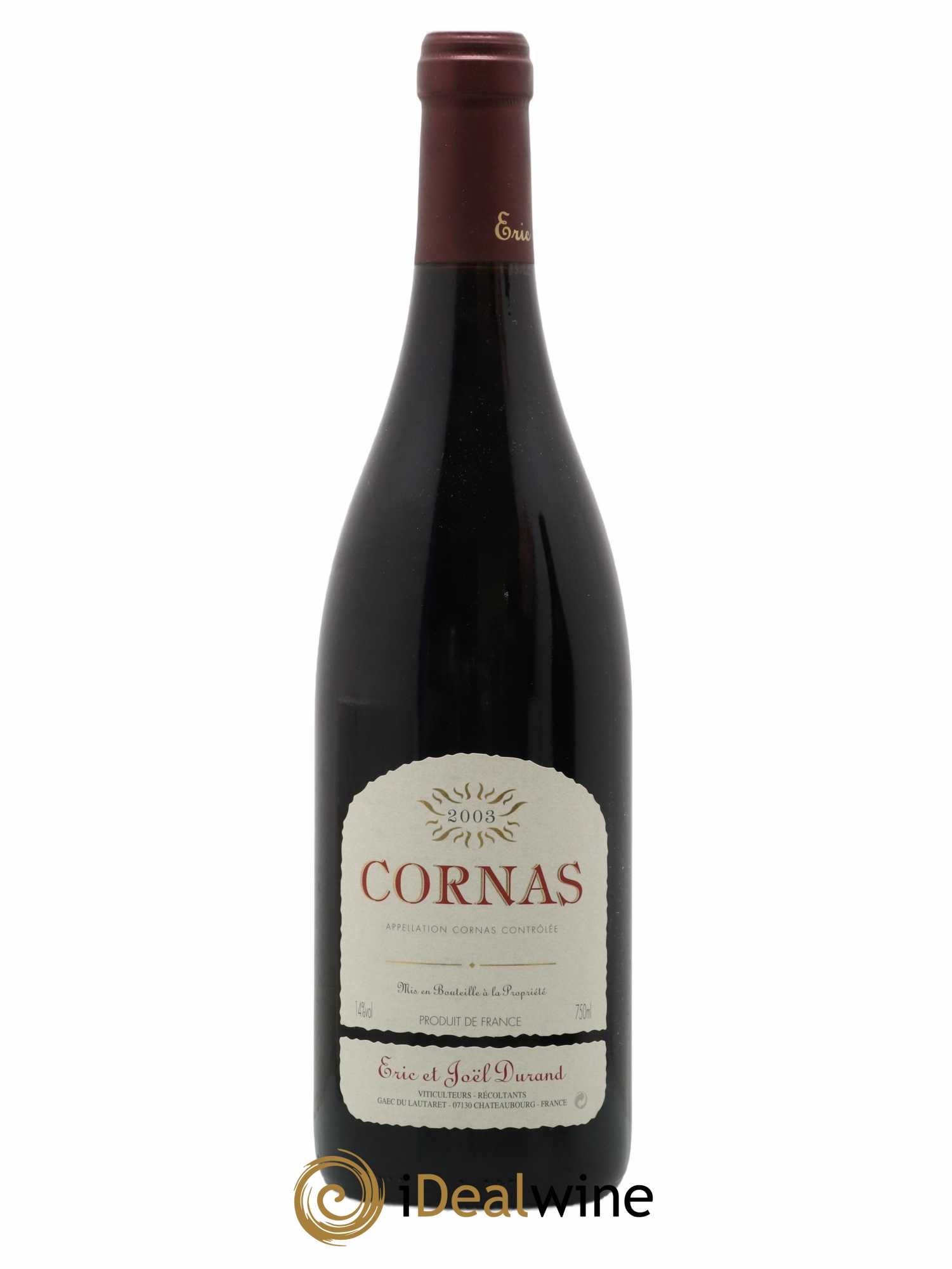 Cornas Eric et Joël Durand 2003 - Posten von 1 Flasche - 0
