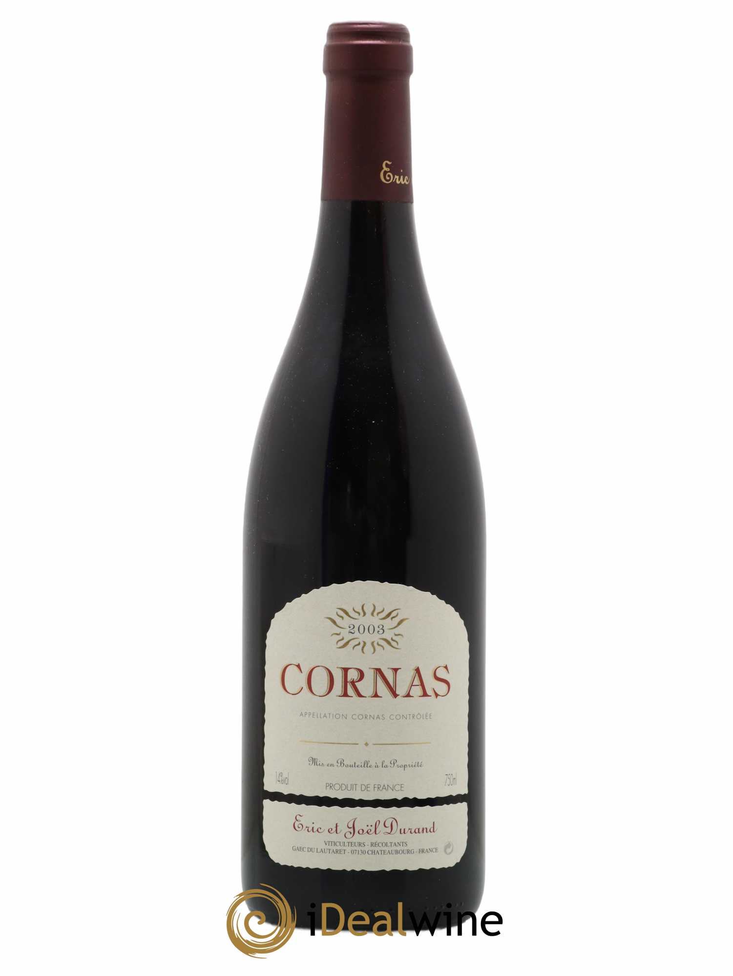 Cornas Eric et Joël Durand 2003 - Lot of 1 bottle - 0