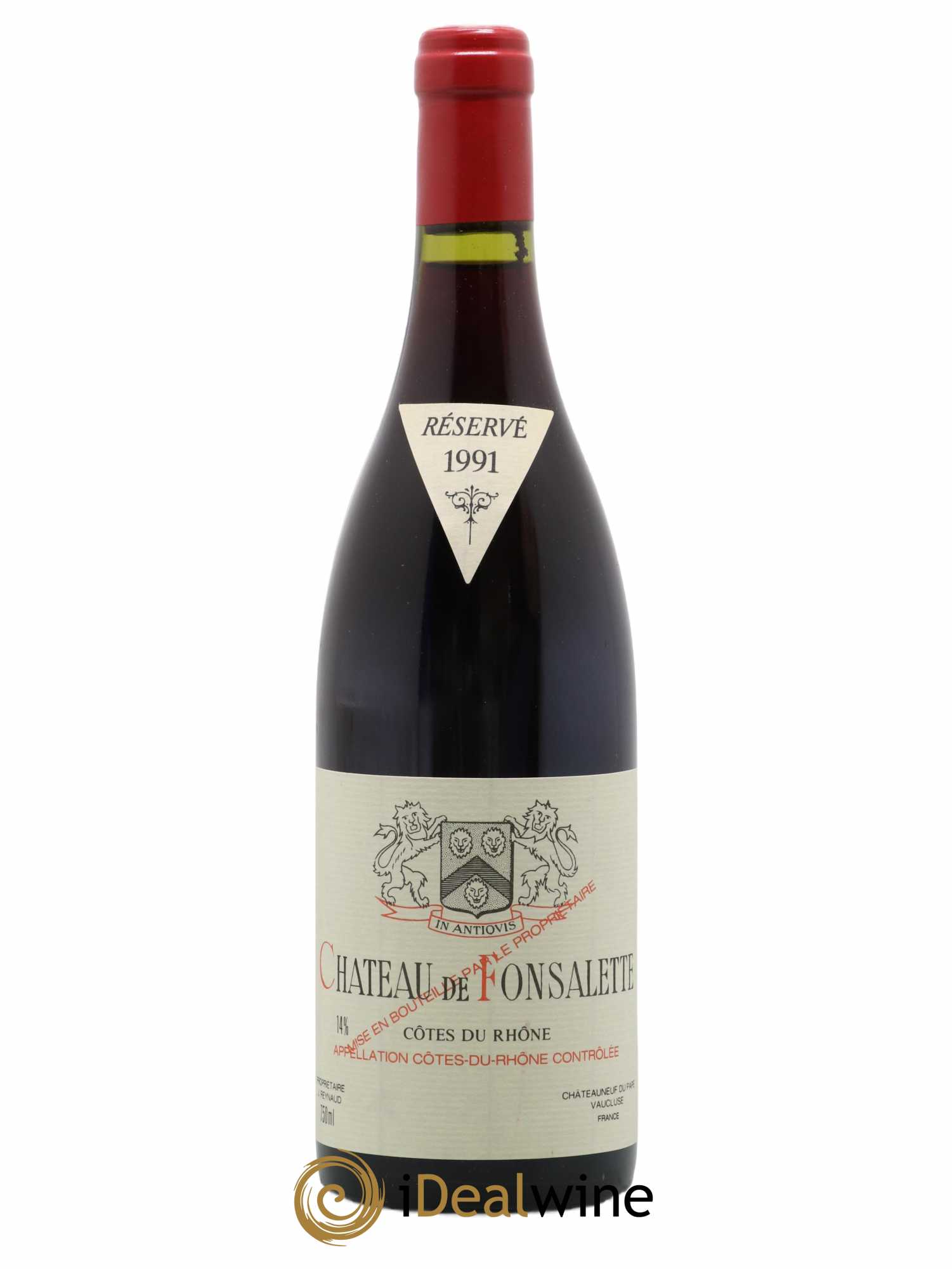 Côtes-du-Rhône Château de Fonsalette Emmanuel Reynaud 1991 - Lot de 1 bouteille - 0