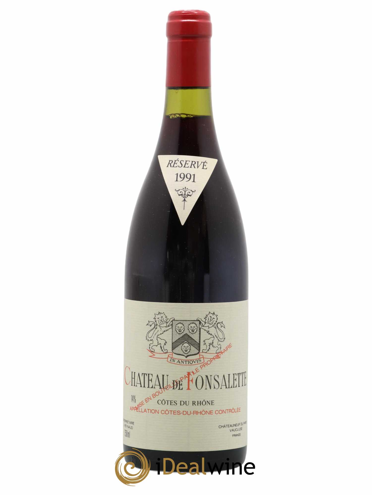 Côtes-du-Rhône Château de Fonsalette Emmanuel Reynaud 1991 - Lot de 1 bouteille - 0