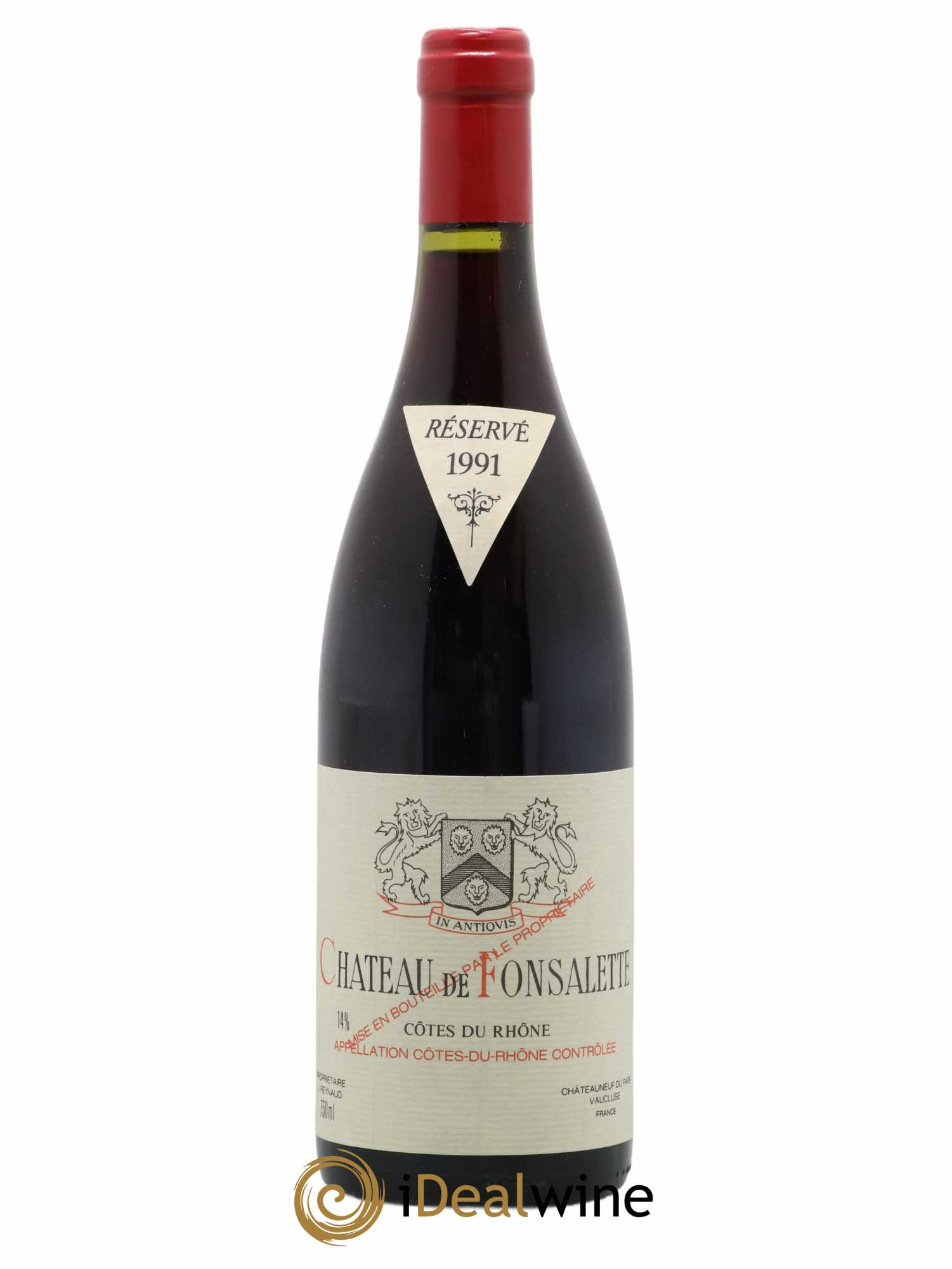 Côtes-du-Rhône Château de Fonsalette Emmanuel Reynaud 1991 - Lot de 1 bouteille - 0
