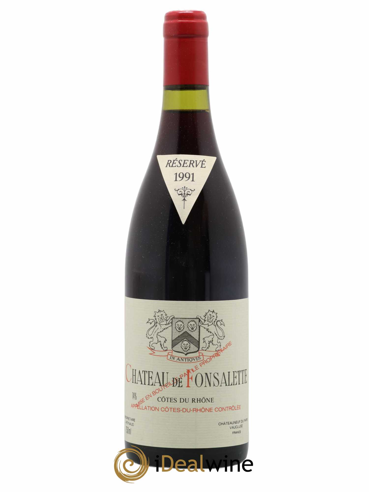 Côtes-du-Rhône Château de Fonsalette Emmanuel Reynaud 1991 - Lot de 1 bouteille - 0