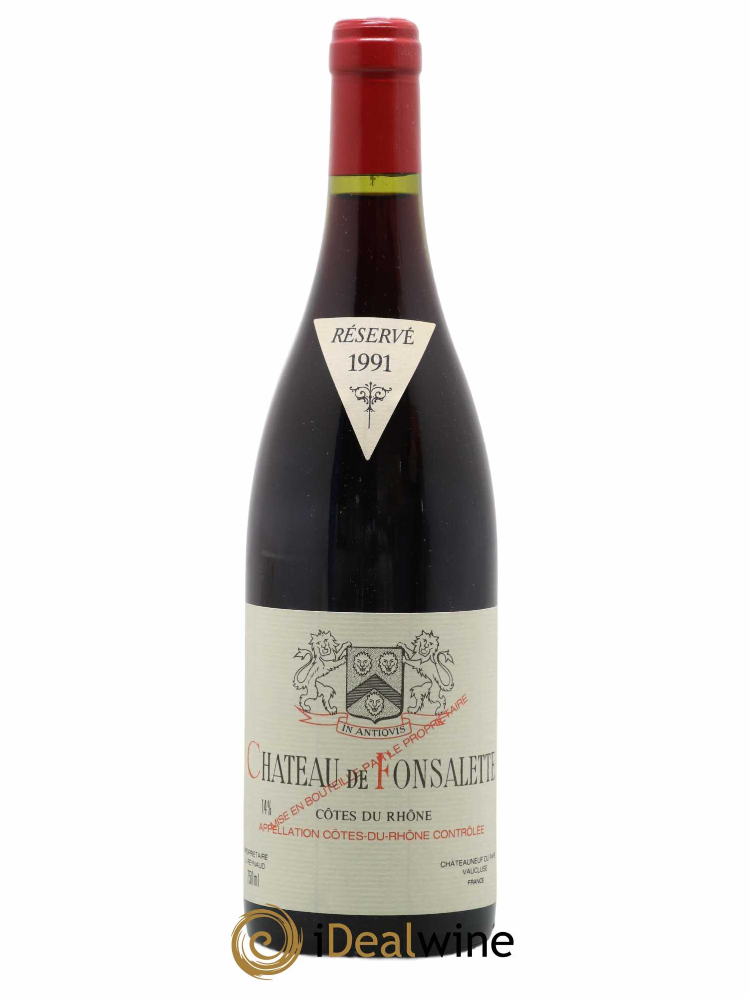 Côtes-du-Rhône Château de Fonsalette Emmanuel Reynaud 1991 - Lot de 1 bouteille - 0