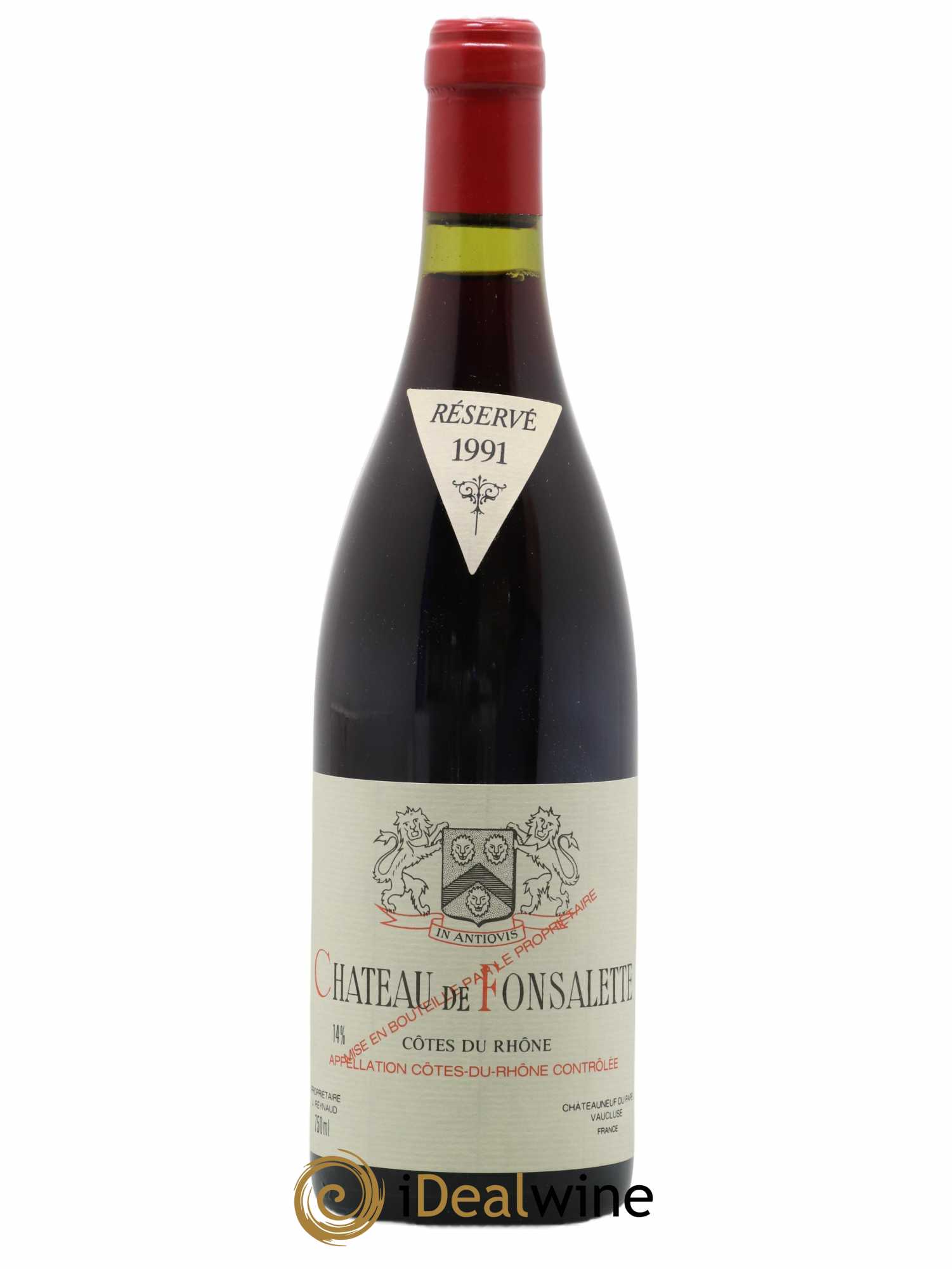 Côtes-du-Rhône Château de Fonsalette Emmanuel Reynaud 1991 - Lot de 1 bouteille - 0