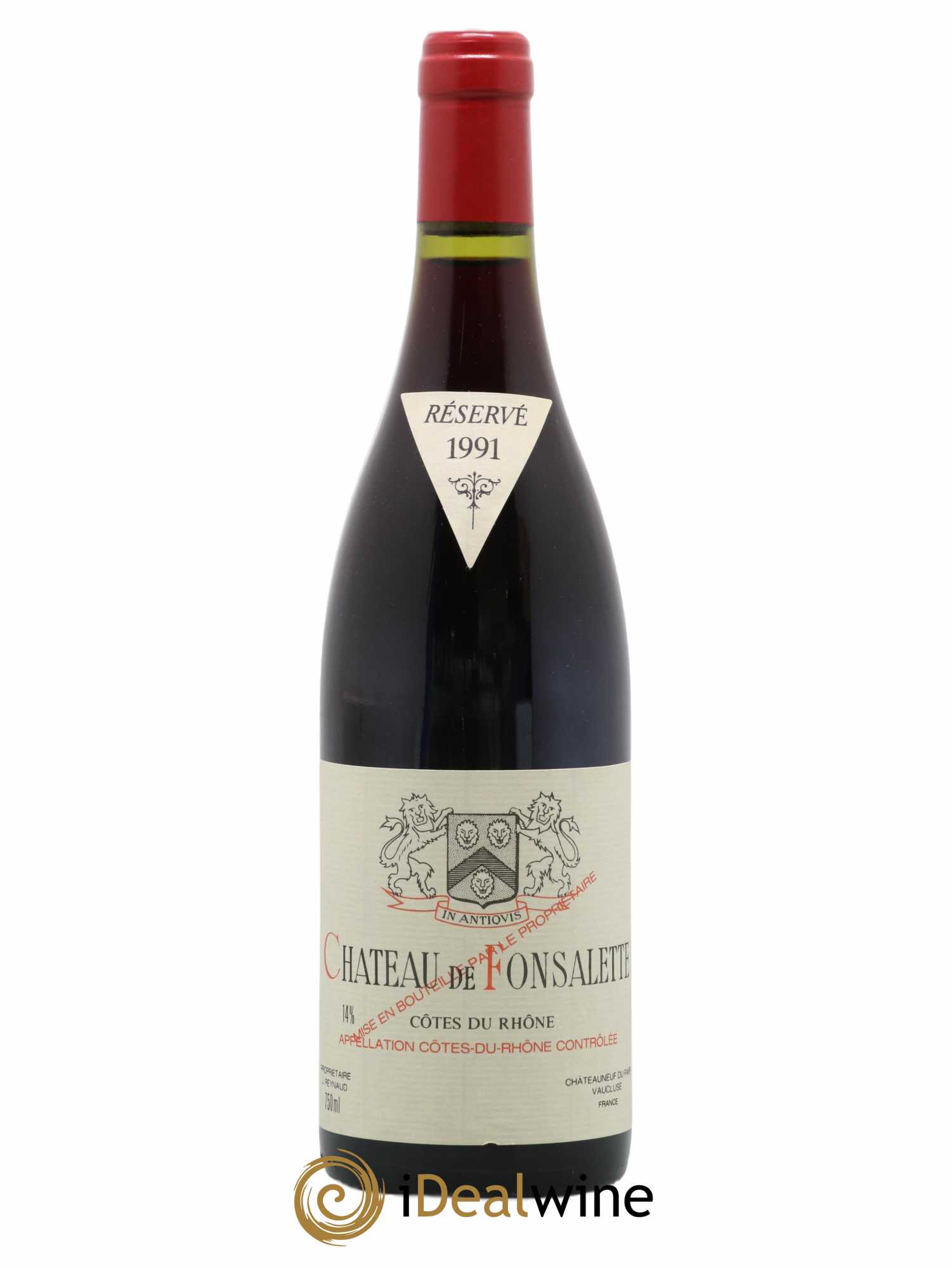 Côtes-du-Rhône Château de Fonsalette Emmanuel Reynaud 1991 - Lot de 1 bouteille - 0