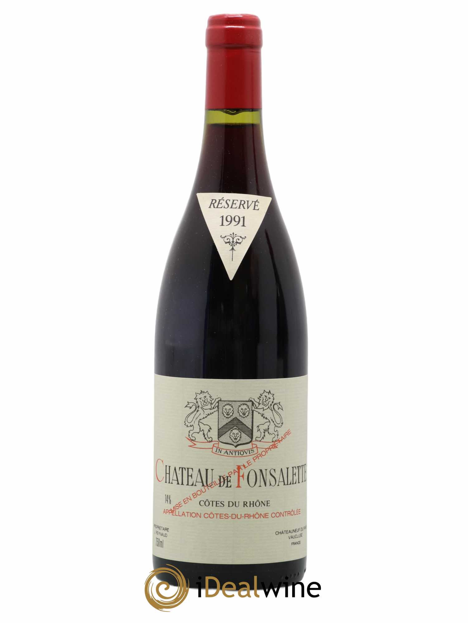 Côtes-du-Rhône Château de Fonsalette Emmanuel Reynaud 1991 - Lot de 1 bouteille - 0