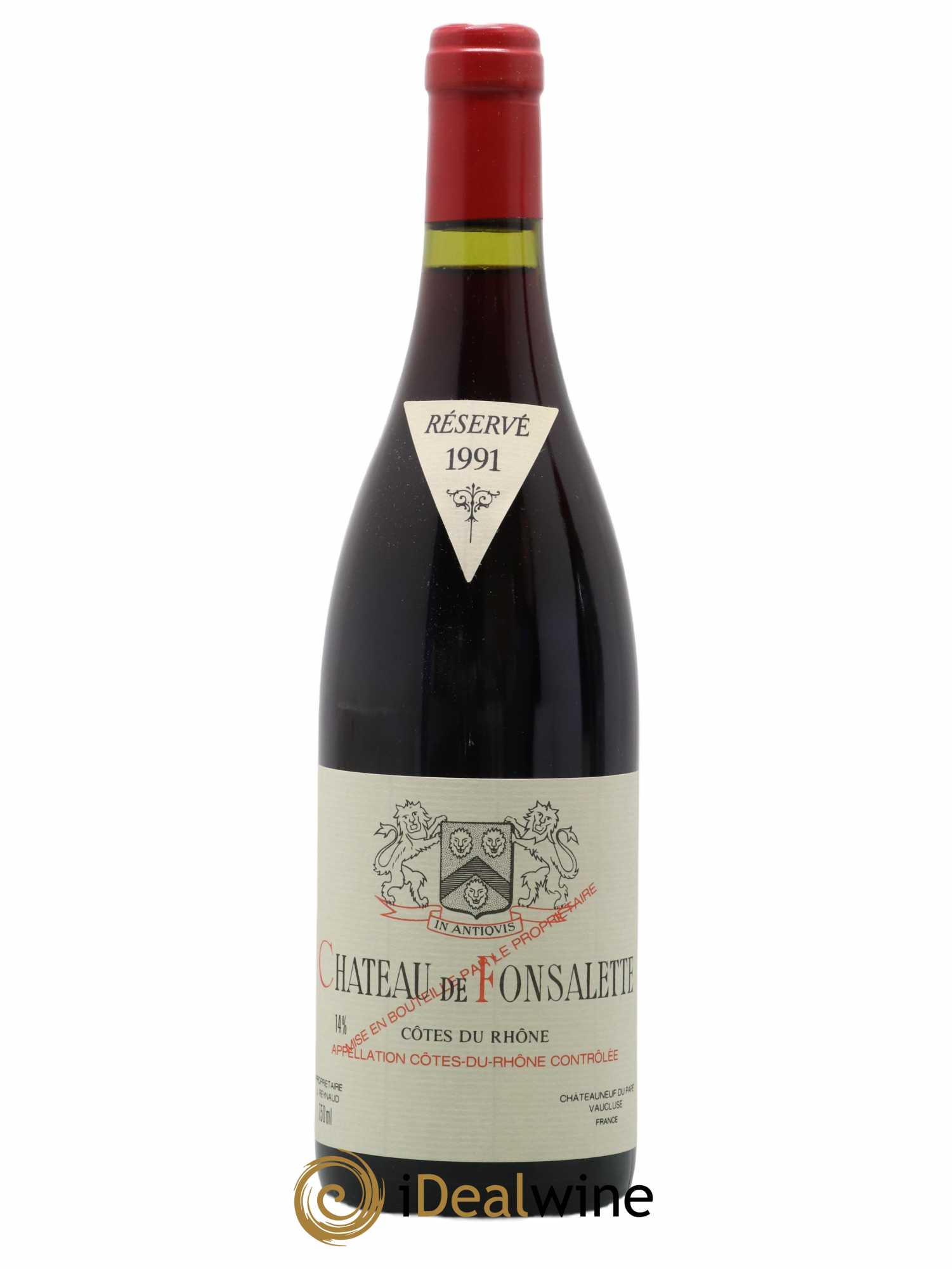 Côtes-du-Rhône Château de Fonsalette Emmanuel Reynaud 1991 - Lot de 1 bouteille - 0