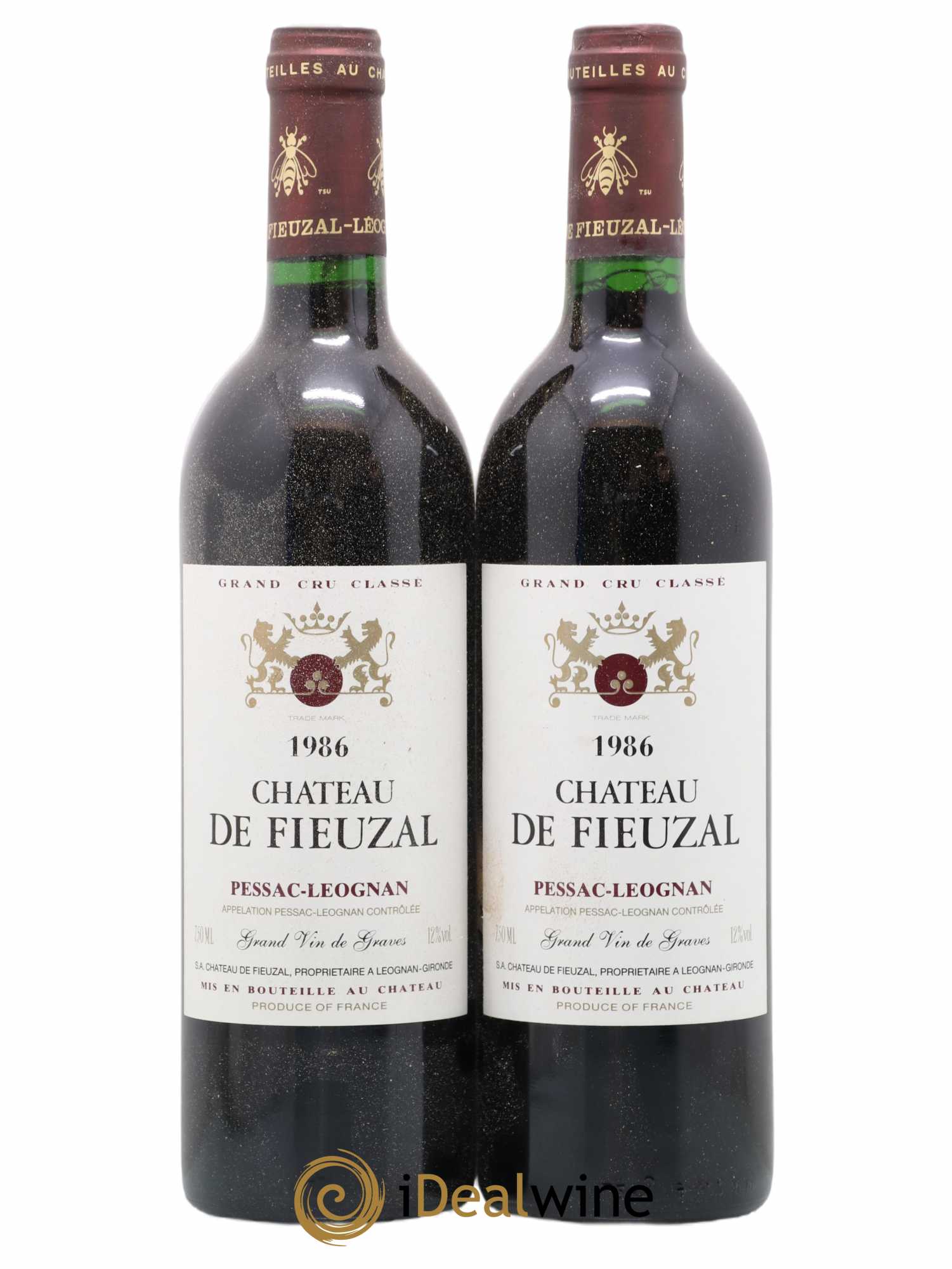 Château de Fieuzal Cru Classé de Graves 1986 - Lot de 2 bouteilles - 0