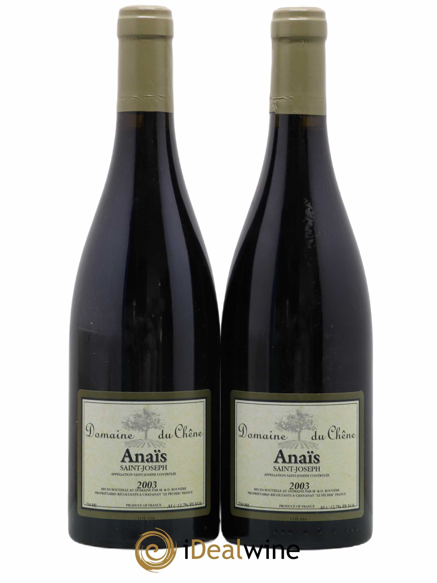 Saint-Joseph Anaïs Domaine du Chêne 2003 - Lot of 2 bottles - 0