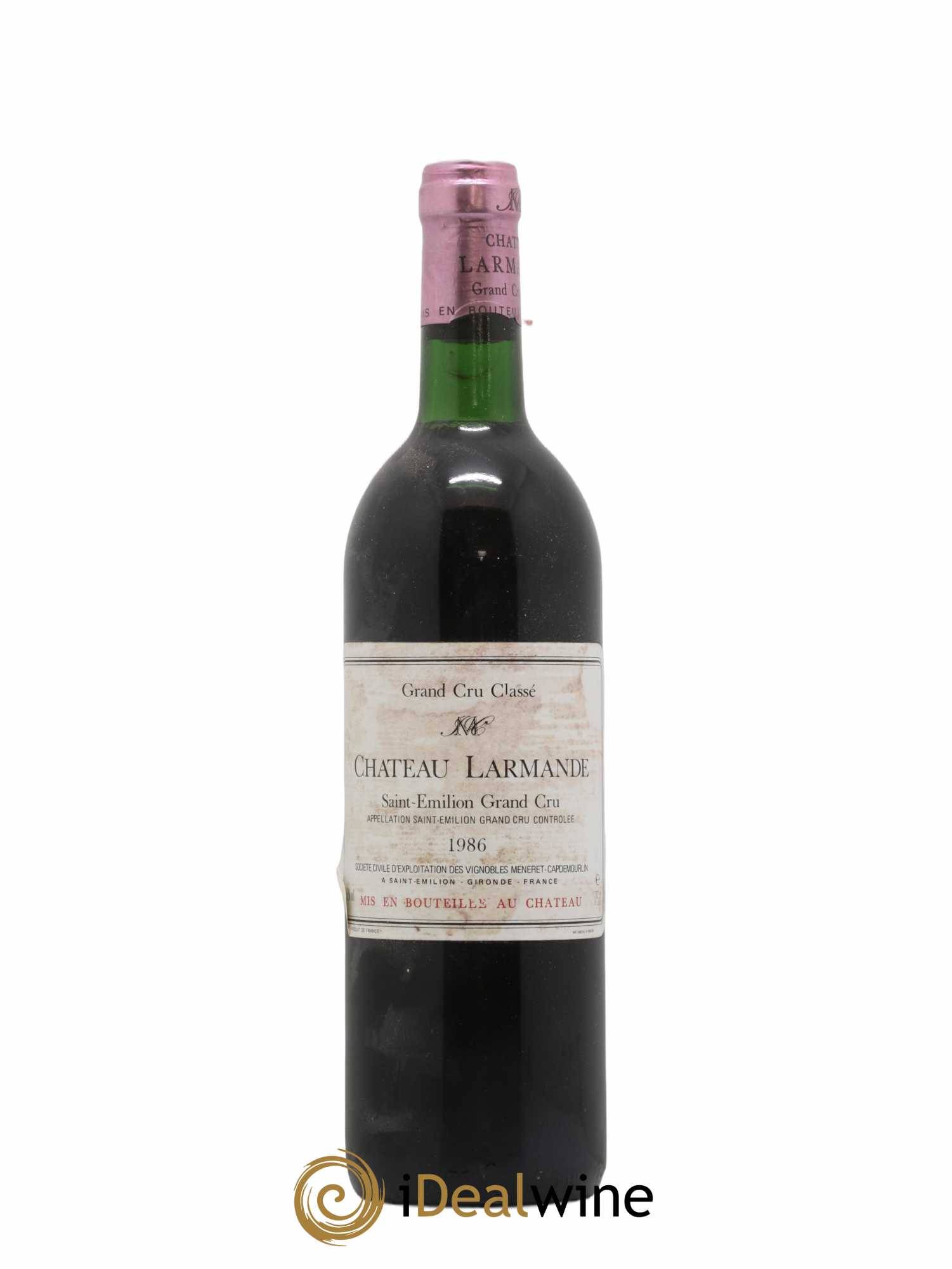 Château Larmande Grand Cru Classé 1986 - Lot de 1 bouteille - 0
