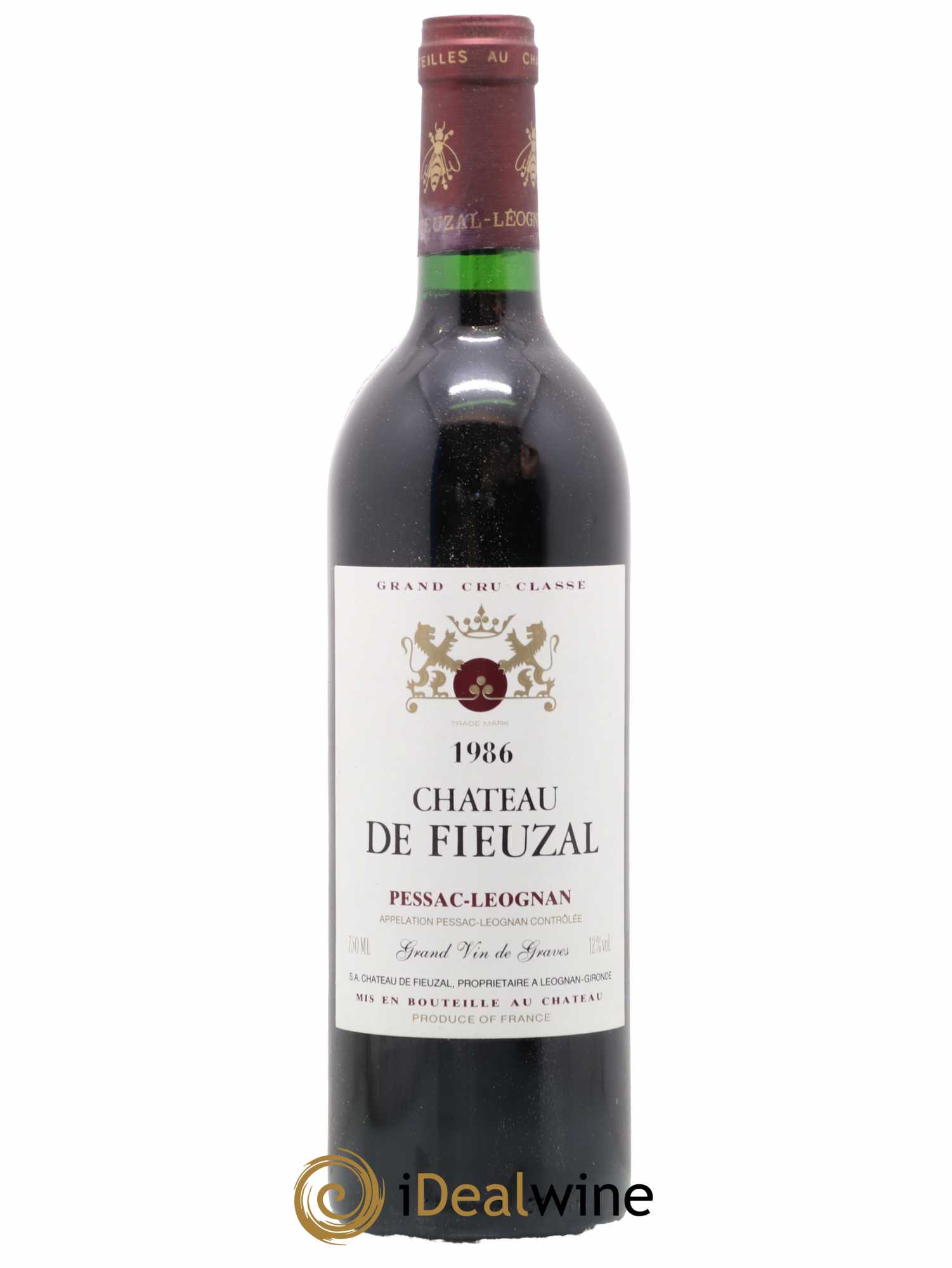 Château de Fieuzal Cru Classé de Graves 1986 - Lot de 1 bouteille - 0
