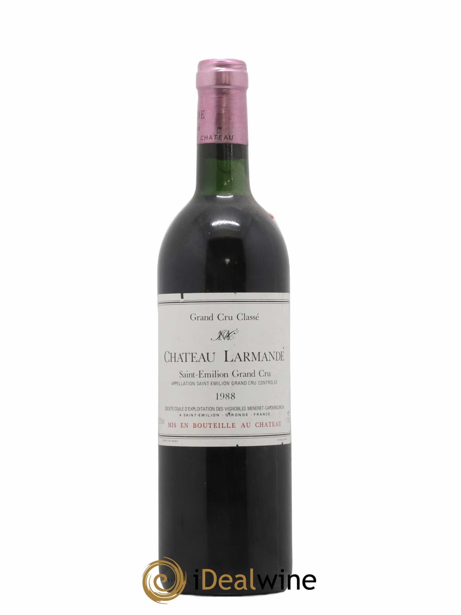Château Larmande Grand Cru Classé 1988 - Lot de 1 bouteille - 0