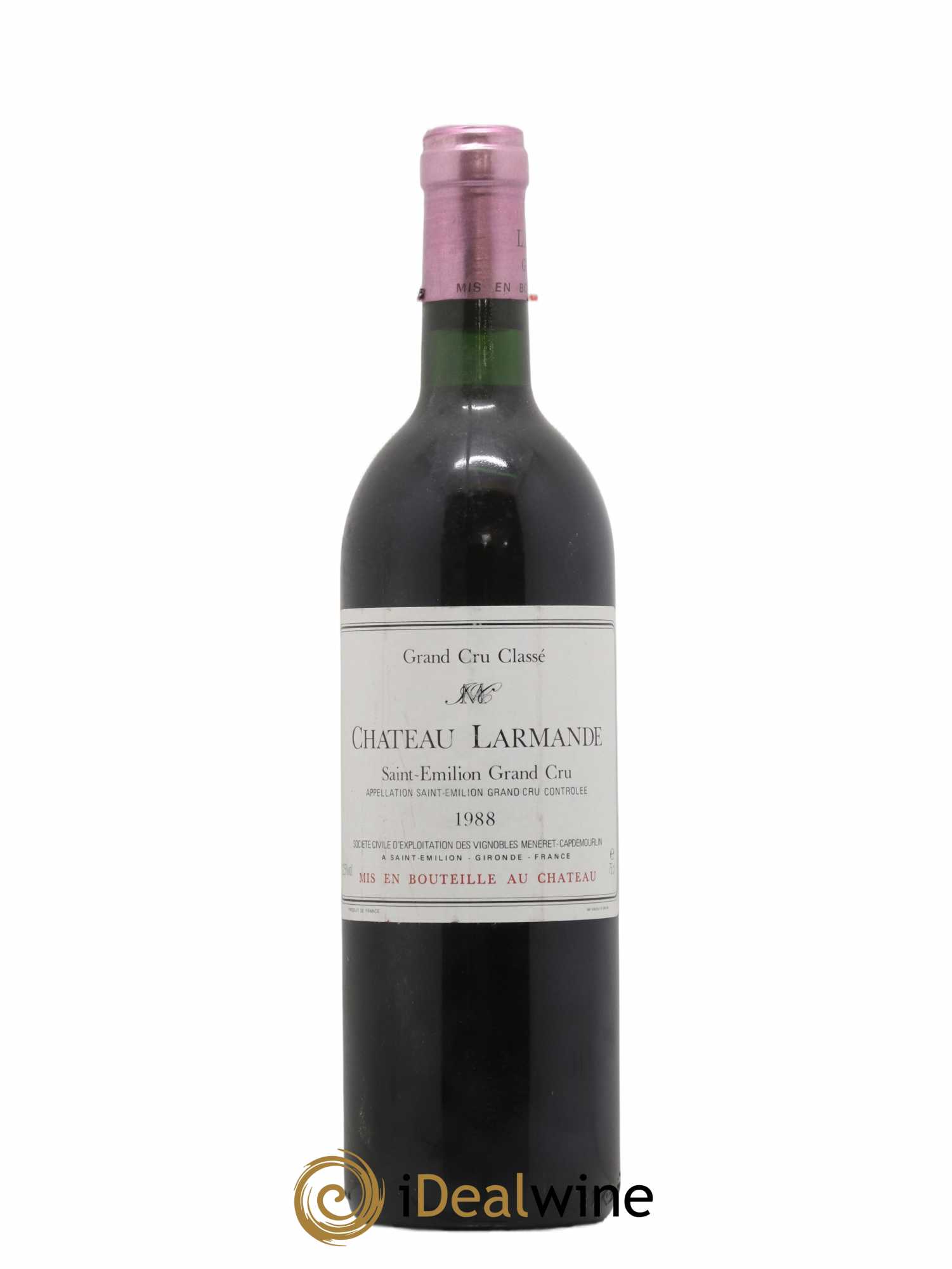 Château Larmande Grand Cru Classé 1988 - Lot de 1 bouteille - 0