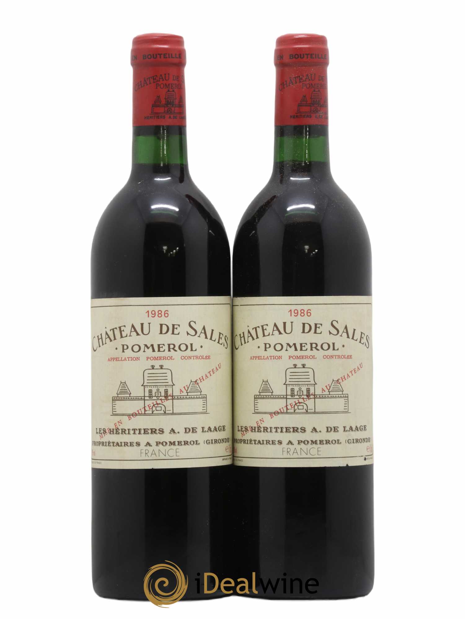 Château de Sales 1986 - Lot de 2 bouteilles - 0