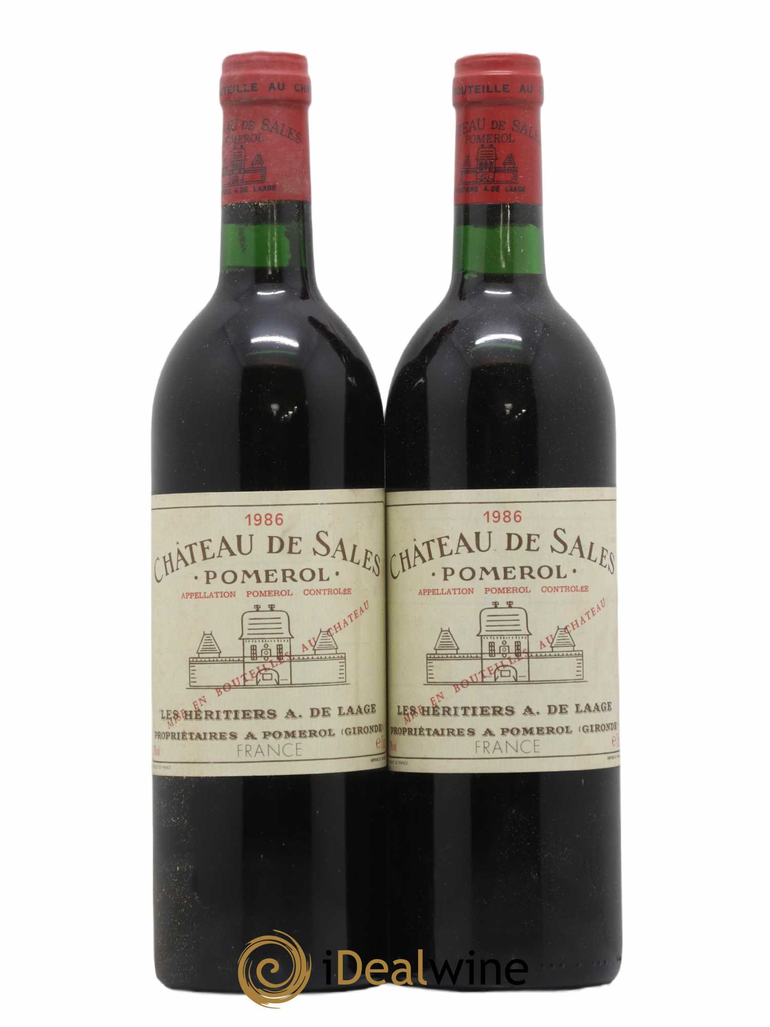 Château de Sales 1986 - Lot de 2 bouteilles - 0
