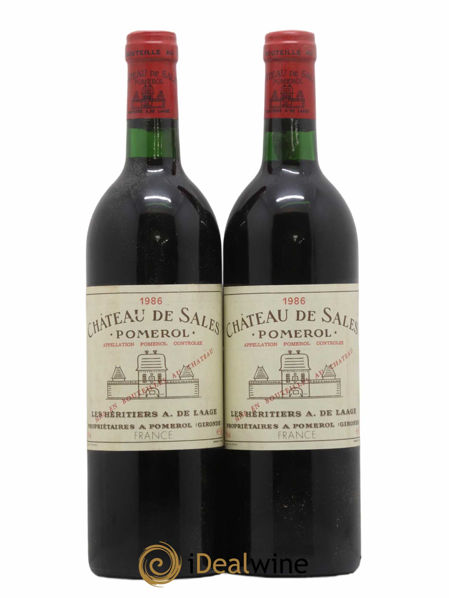 Château de Sales 1986 - Lot de 2 bouteilles - 0