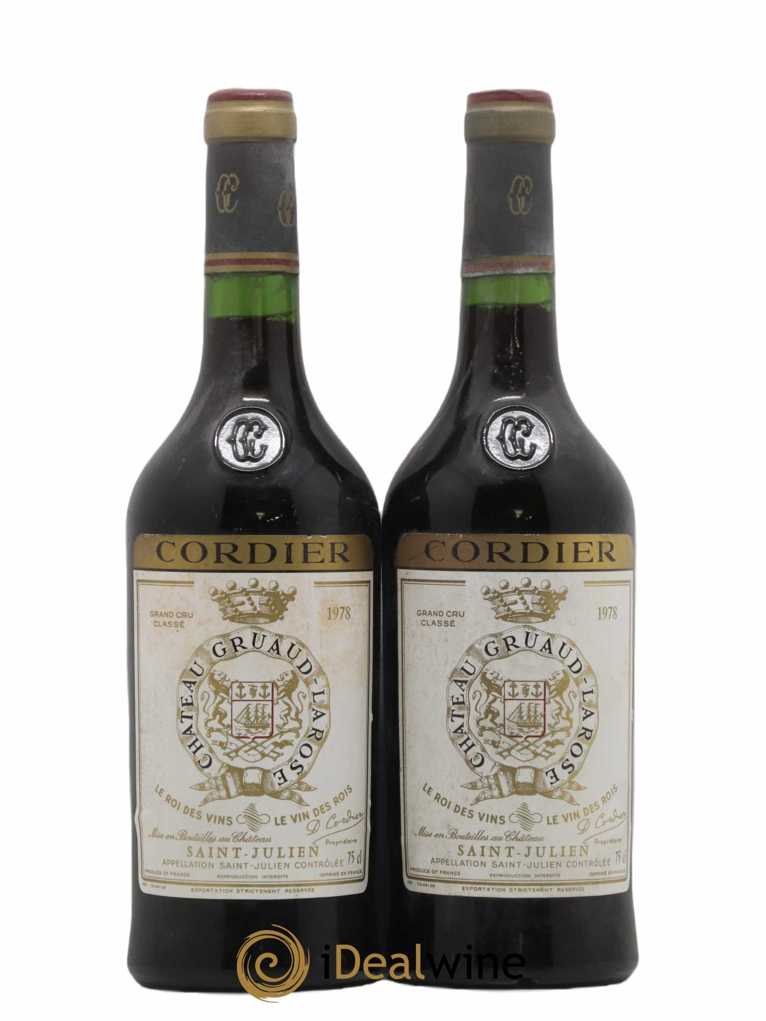Château Gruaud Larose 2ème Grand Cru Classé 1978 - Lot de 2 bouteilles - 0