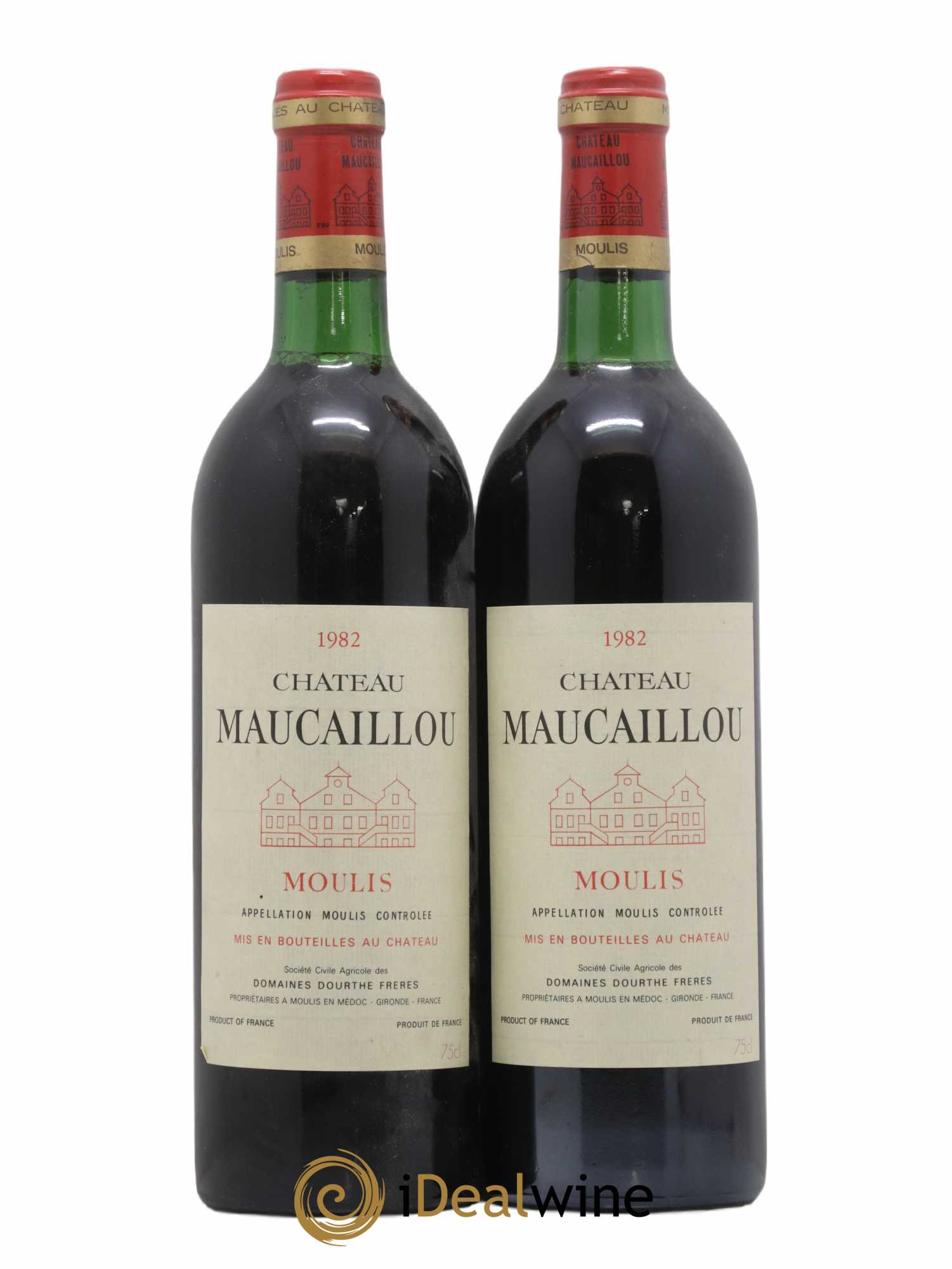Château Maucaillou 1982 - Lot de 2 bouteilles - 0